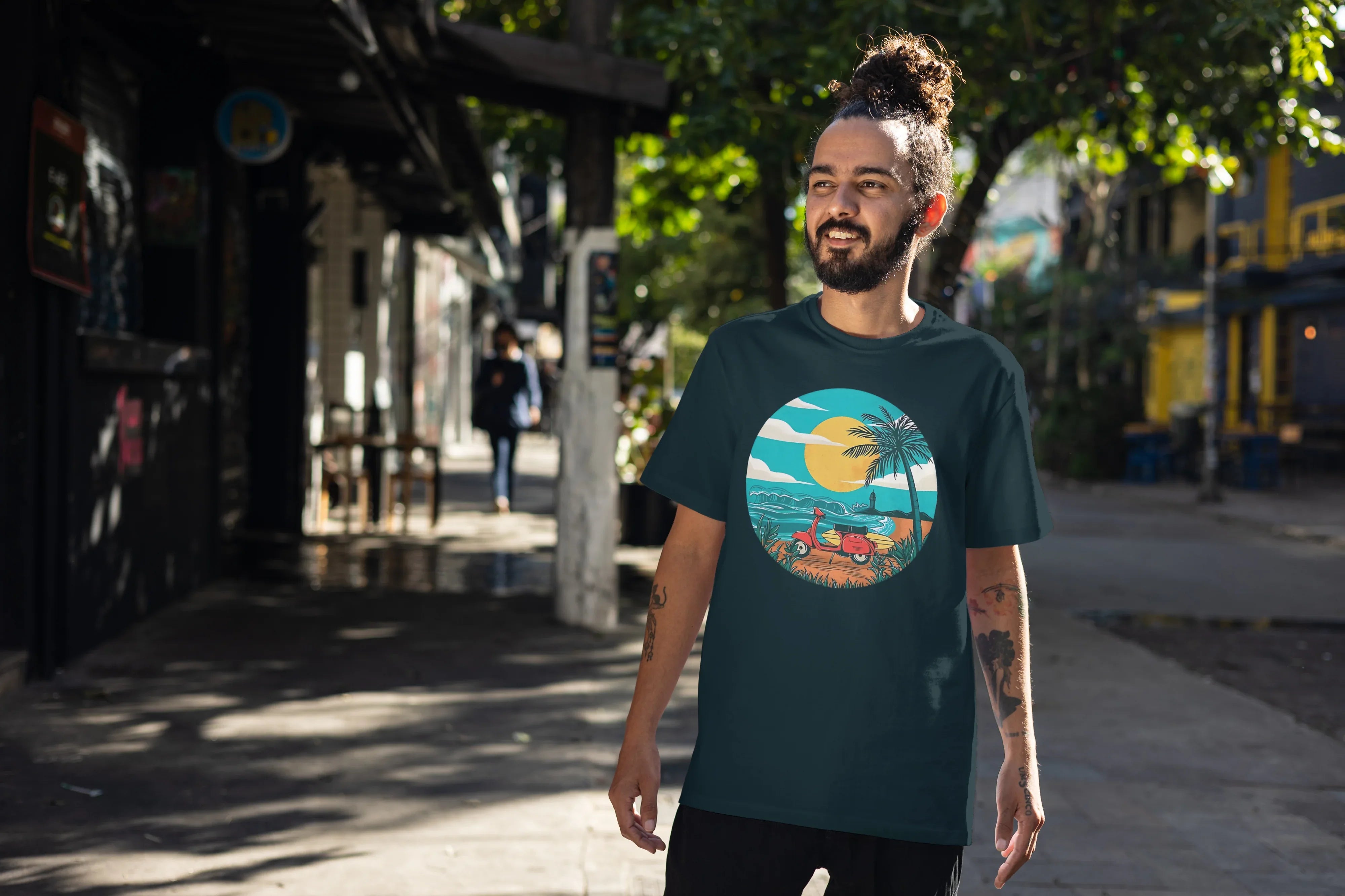 Scooter Graphic Oversized Classic T-Shirt for Men - Not So Suttle