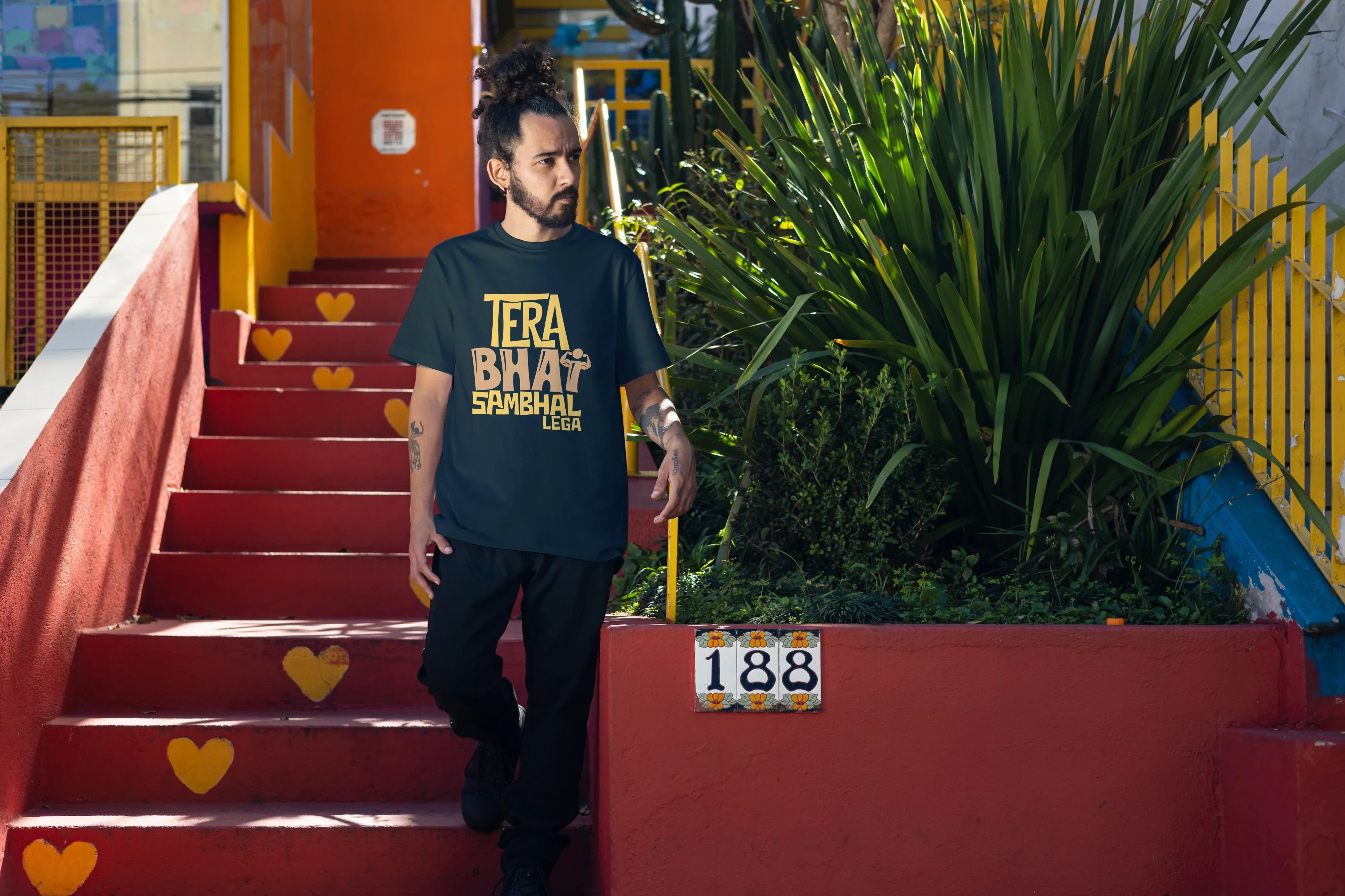 Tera Bhai Sambhal Lega Graphic Oversized Classic T-Shirt for Men - Not So Suttle