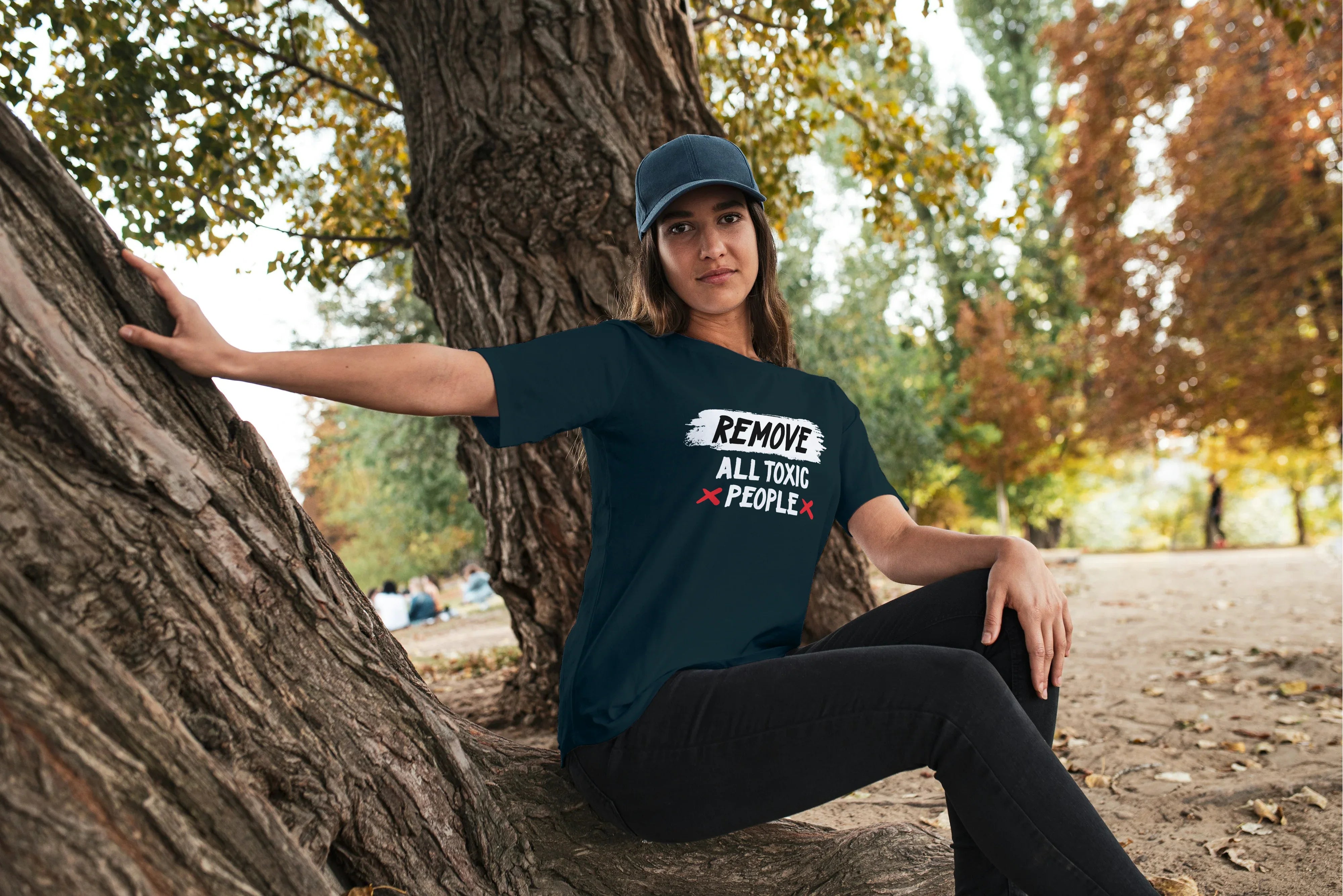 Remove All Toxic People Graphic Oversized Classic T-Shirt for Women - Not So Suttle