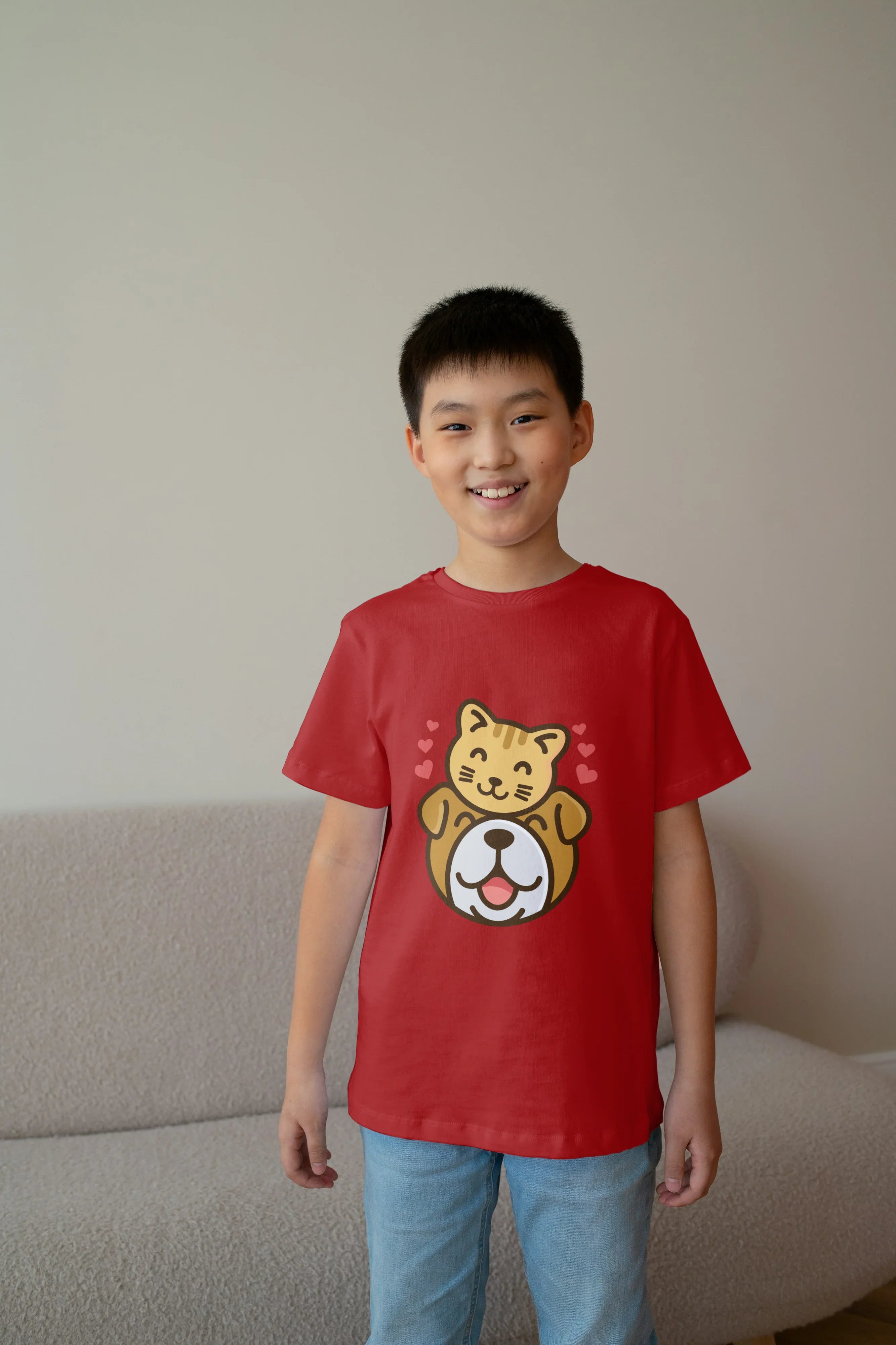 Cat and Dog T-Shirt for Boys - Not So Suttle