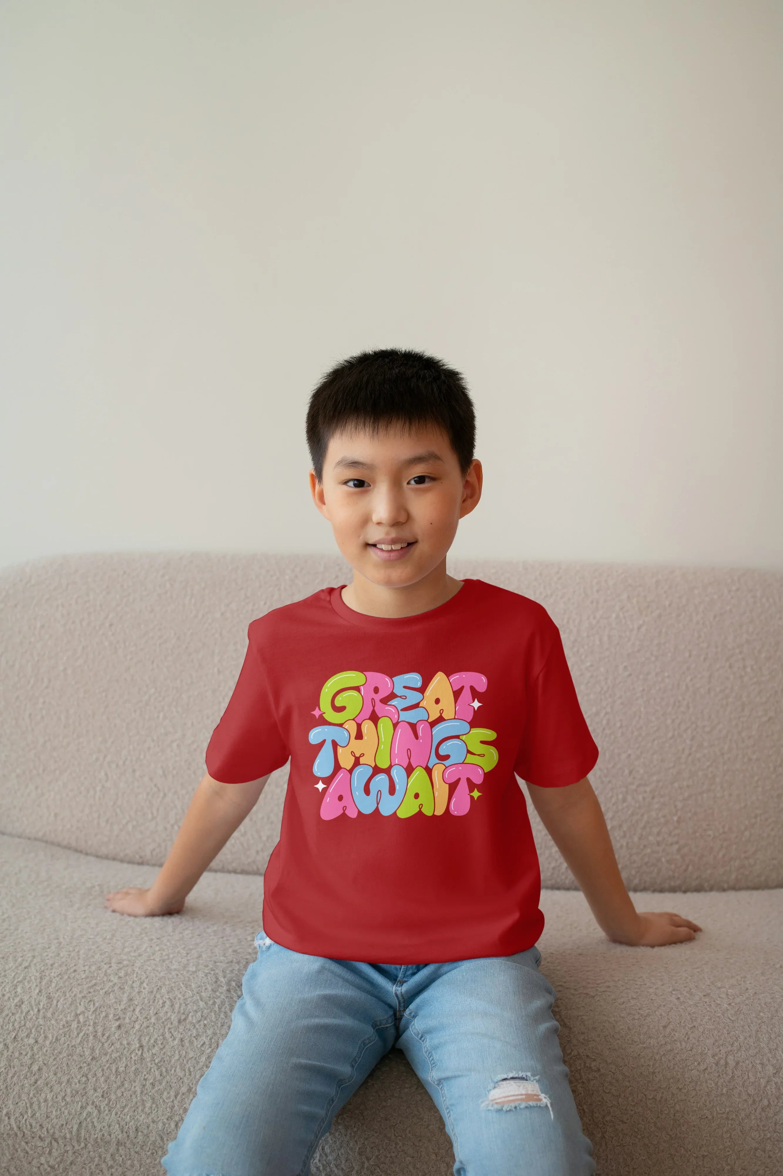 Great Thing Awaits Graphics T-Shirt for Boys - Not So Suttle