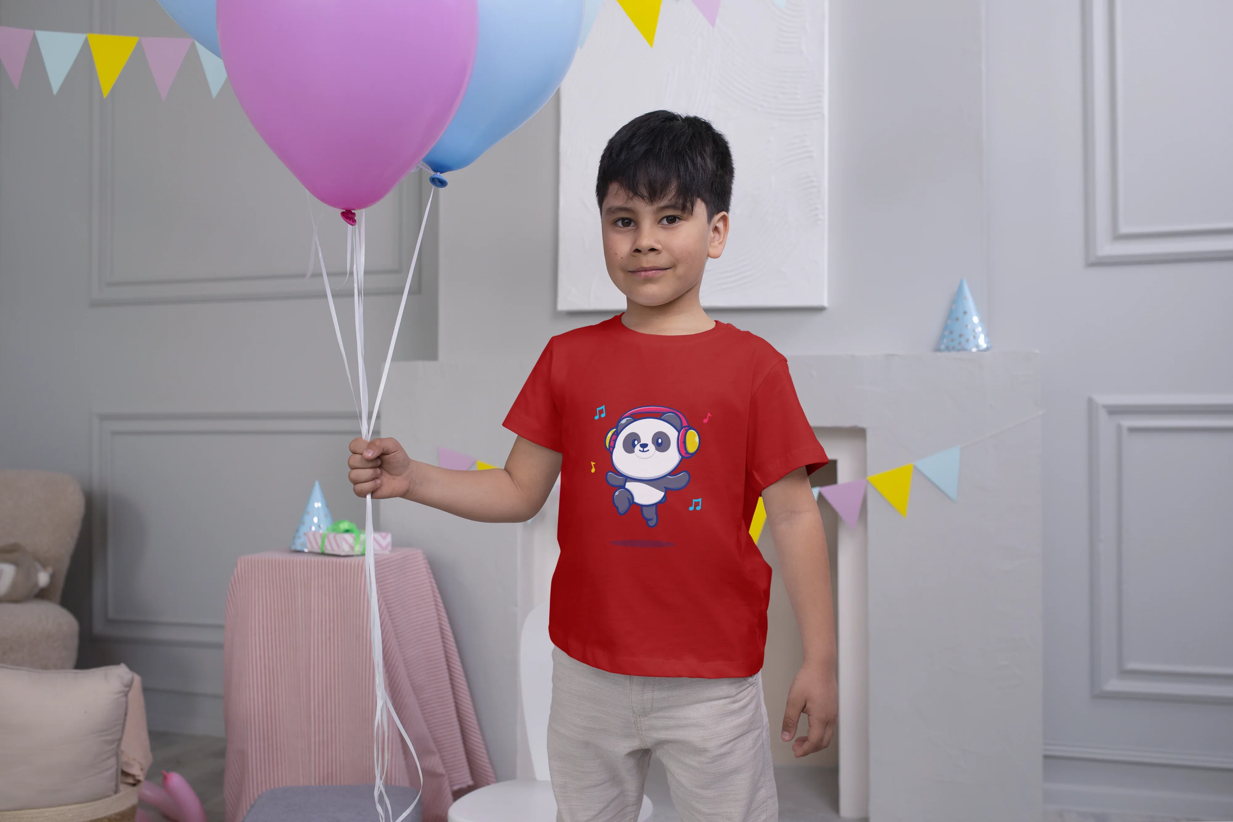 Panda Headphone Graphics T-Shirt for Boys - Not So Suttle