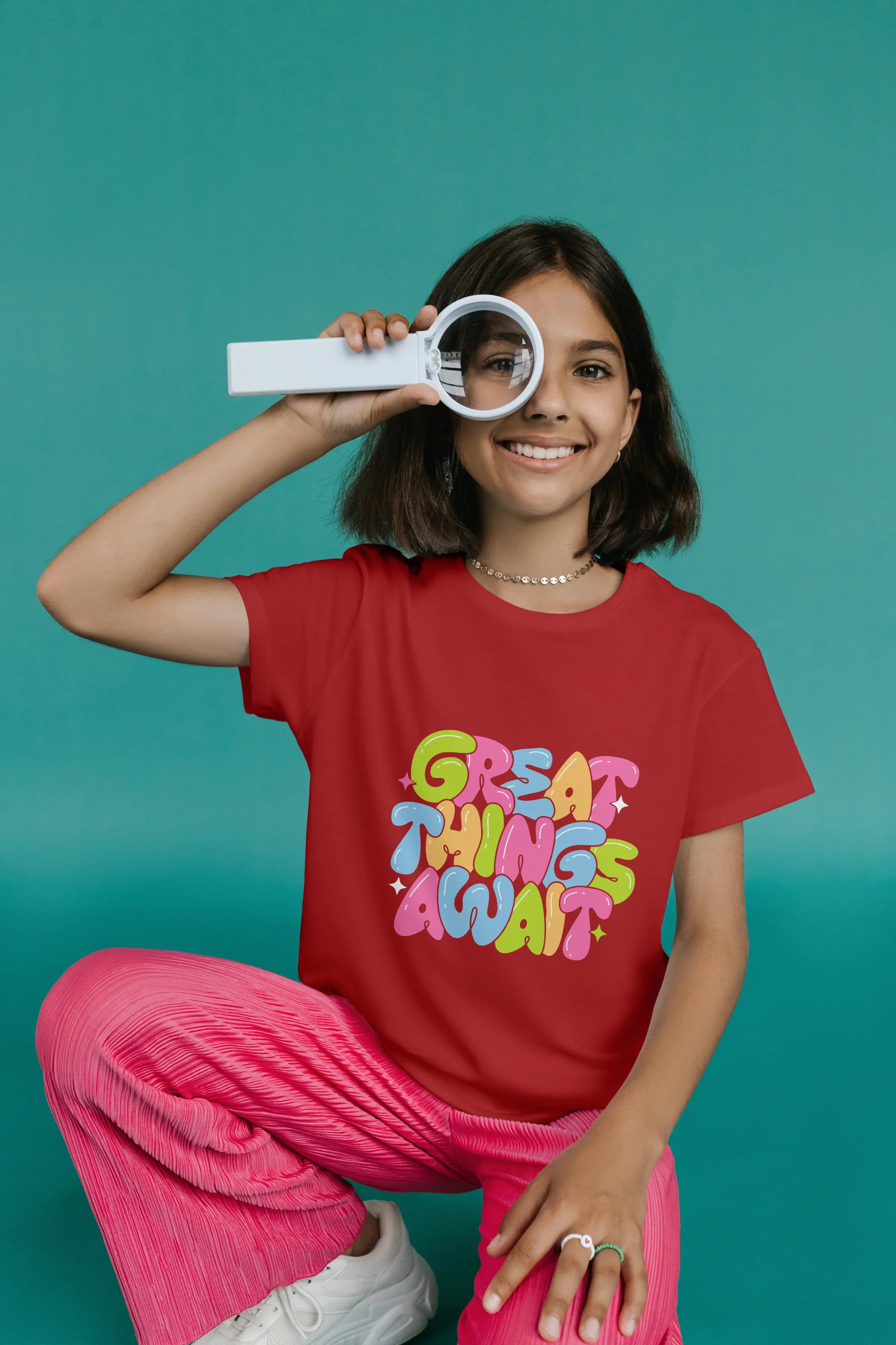 Great Things Awaits Graphic T-Shirt for Girl's - Not So Suttle