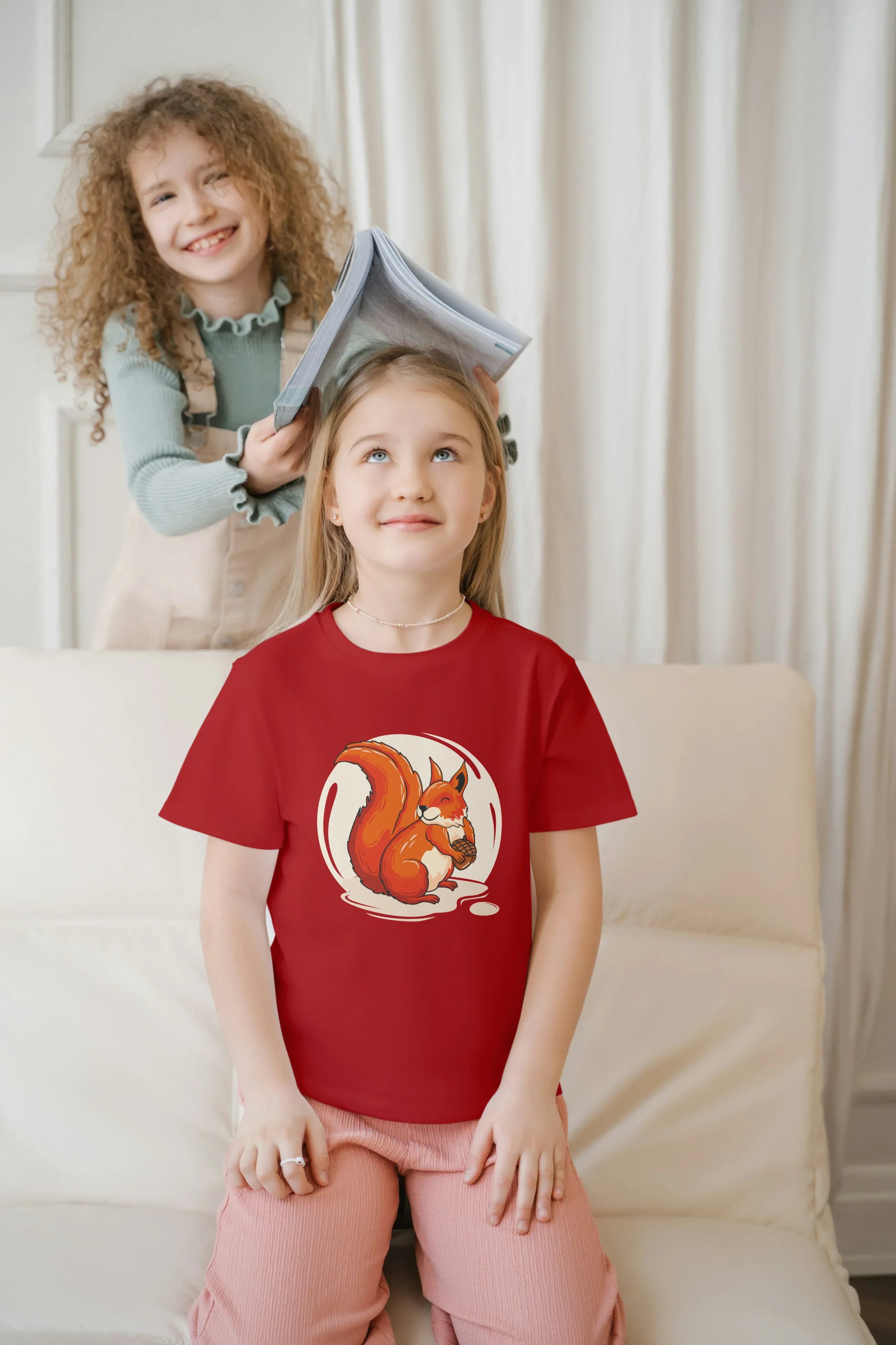 Squirrel Graphic T-Shirt for Girl's - Not So Suttle