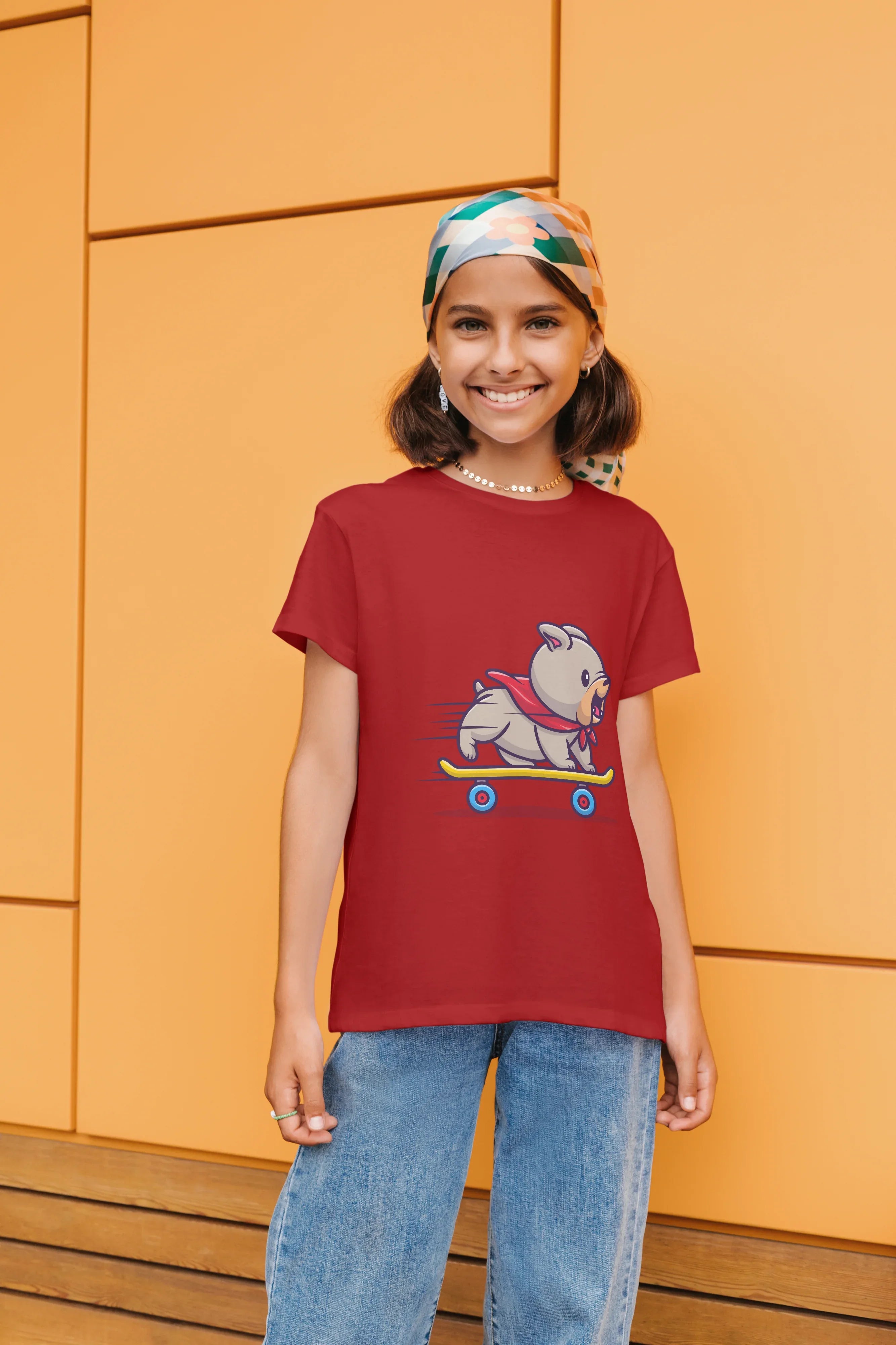 Skate Dog Graphic T-Shirt for Girl's - Not So Suttle