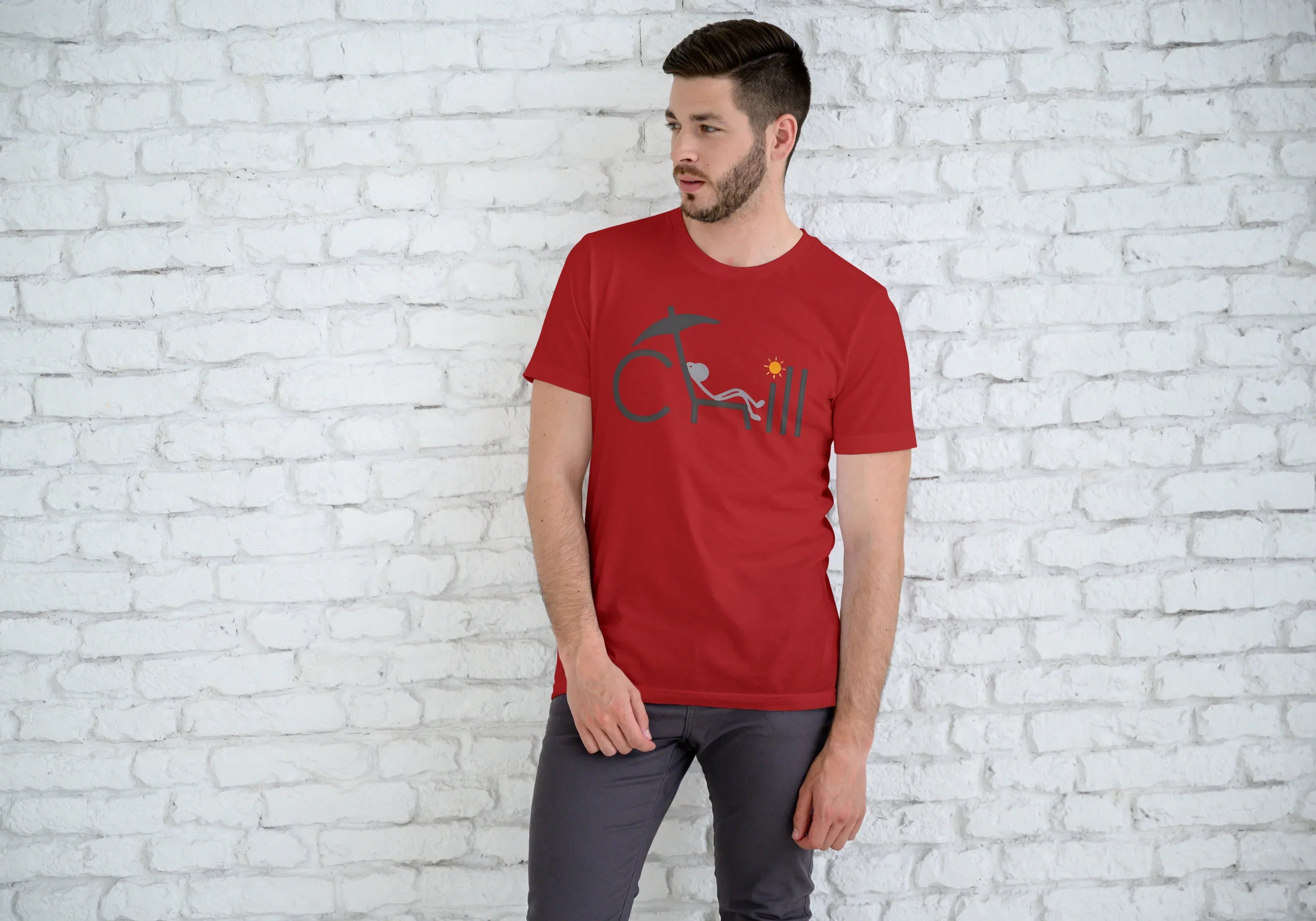 Chill Graphic T-Shirt for Men - Not So Suttle