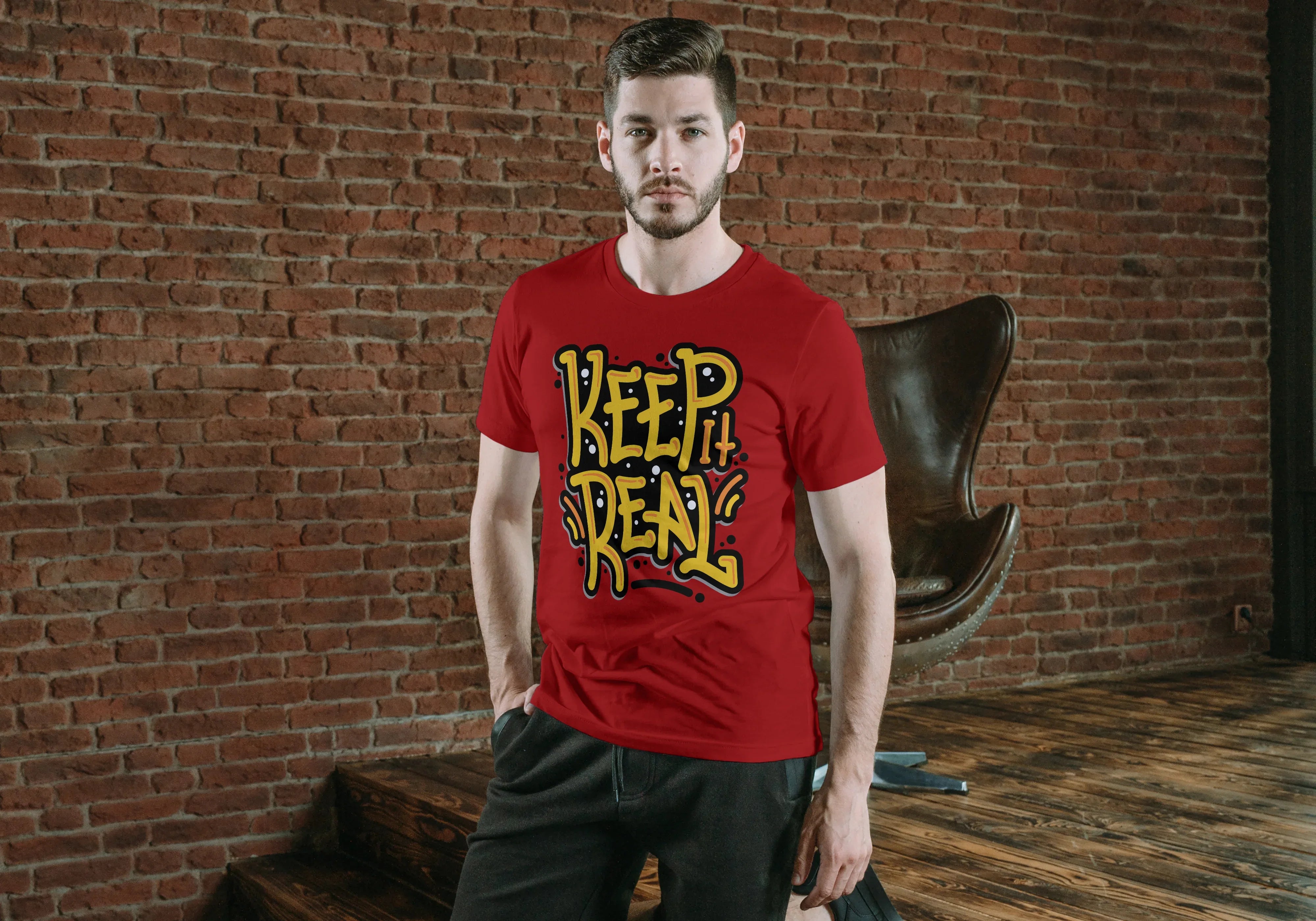 Keep It Real Graphic T-Shirt for Men - Not So Suttle