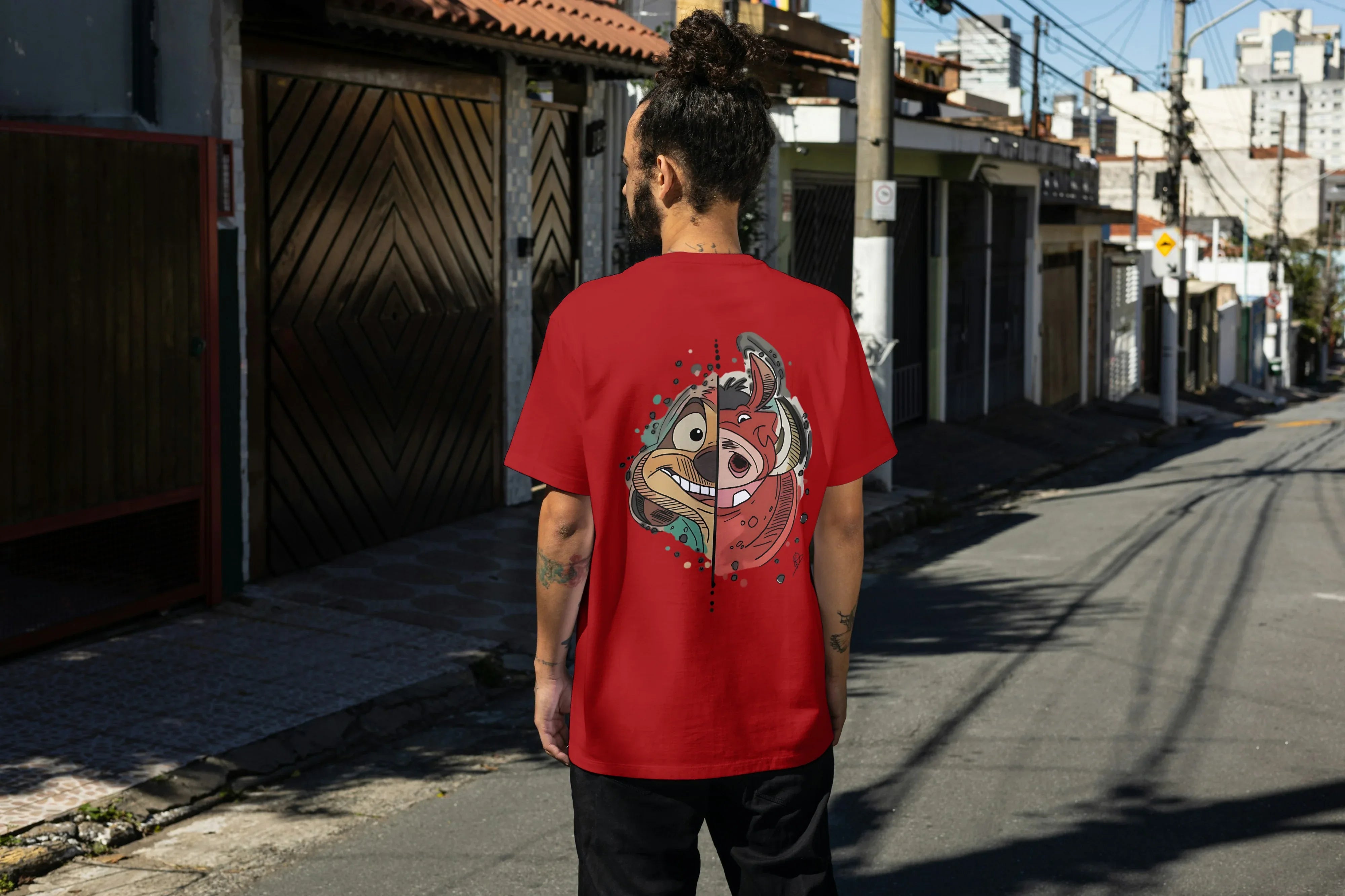 Hakuna Matata Graphic Oversized Classic T-Shirt for Men - Not So Suttle