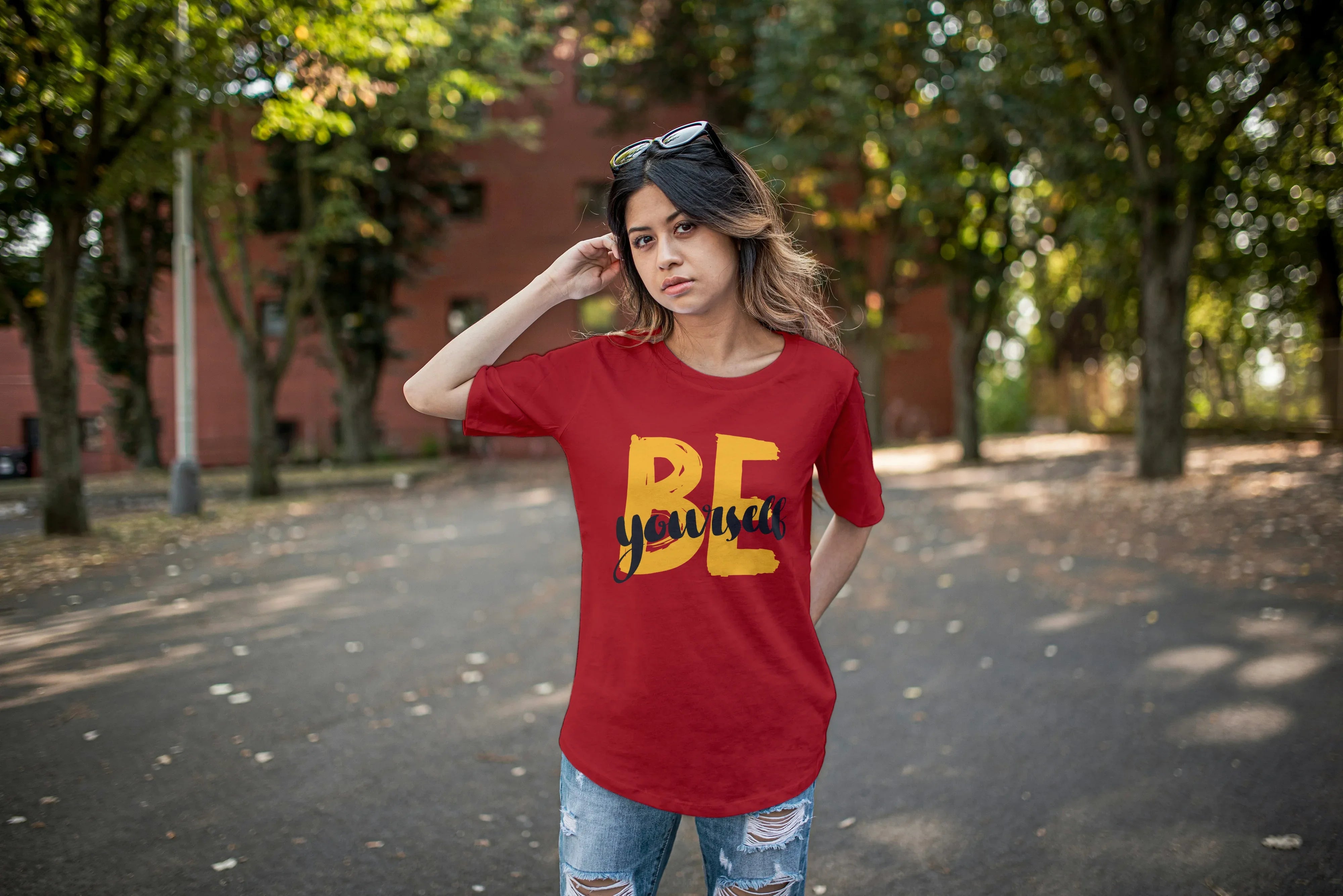 Be Yourself Graphic Oversized Classic T-Shirt for Women - Not So Suttle