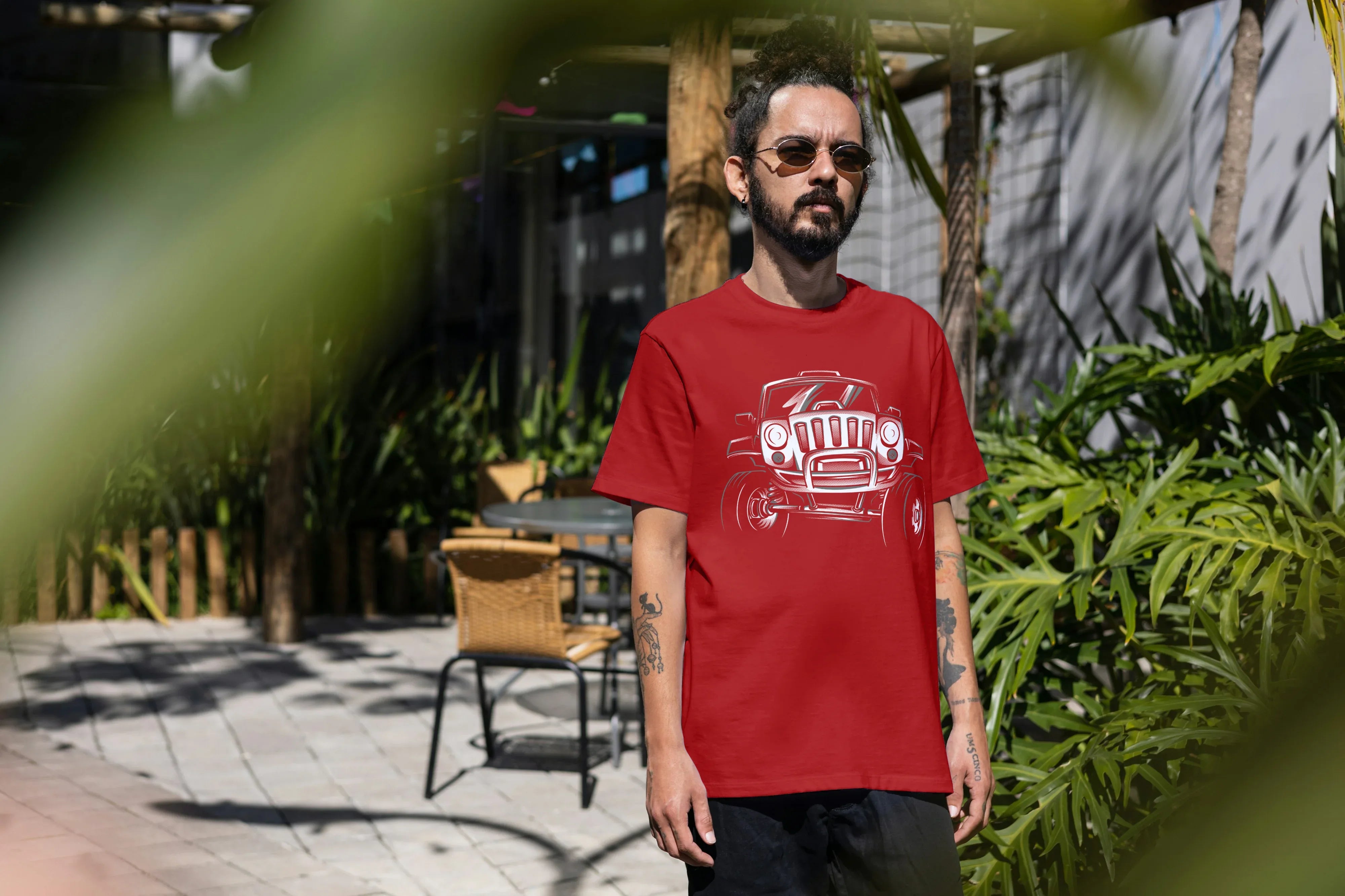 Off Road Graphic Oversized Classic T-Shirt for Men - Not So Suttle