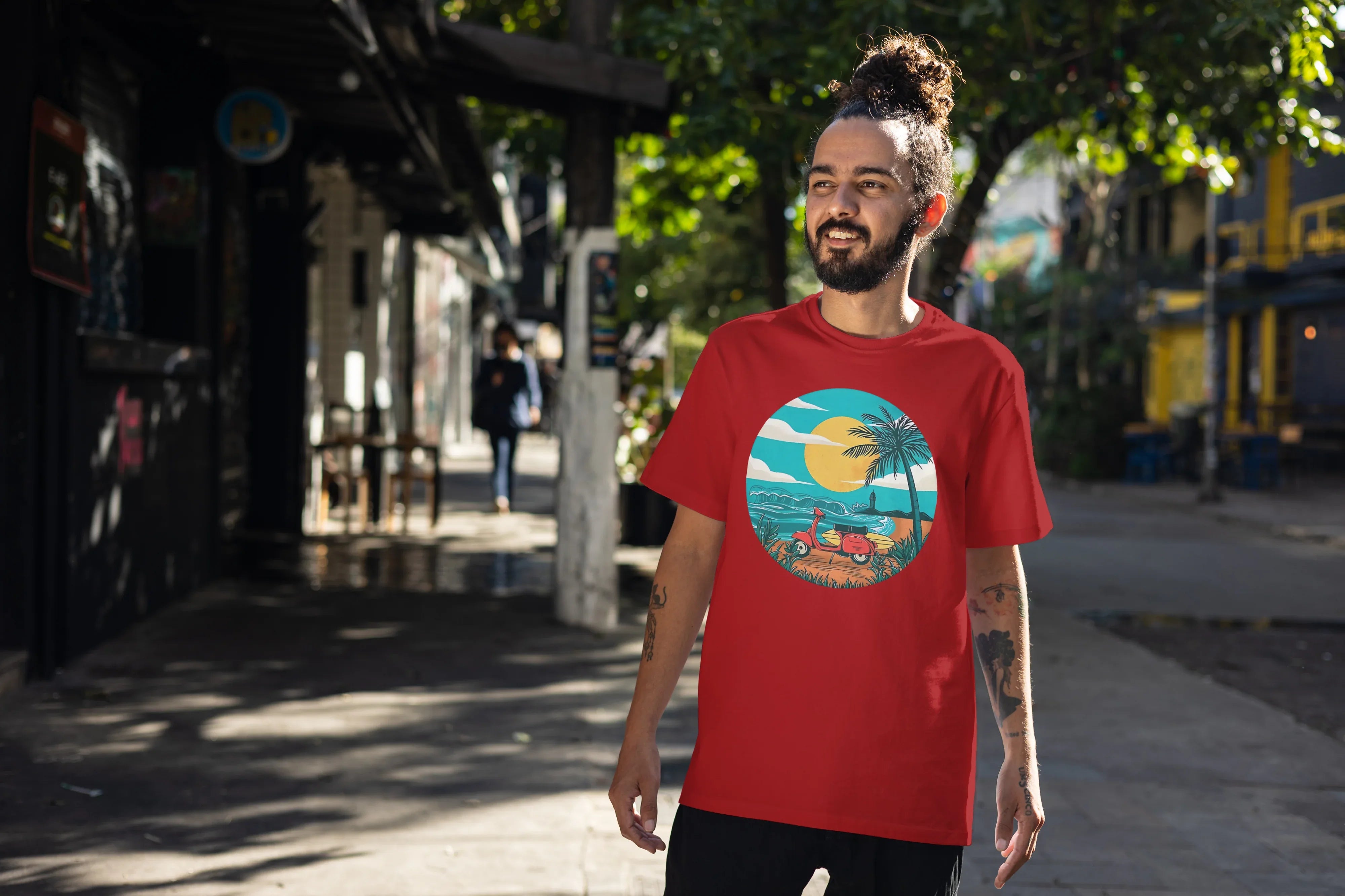 Scooter Graphic Oversized Classic T-Shirt for Men - Not So Suttle