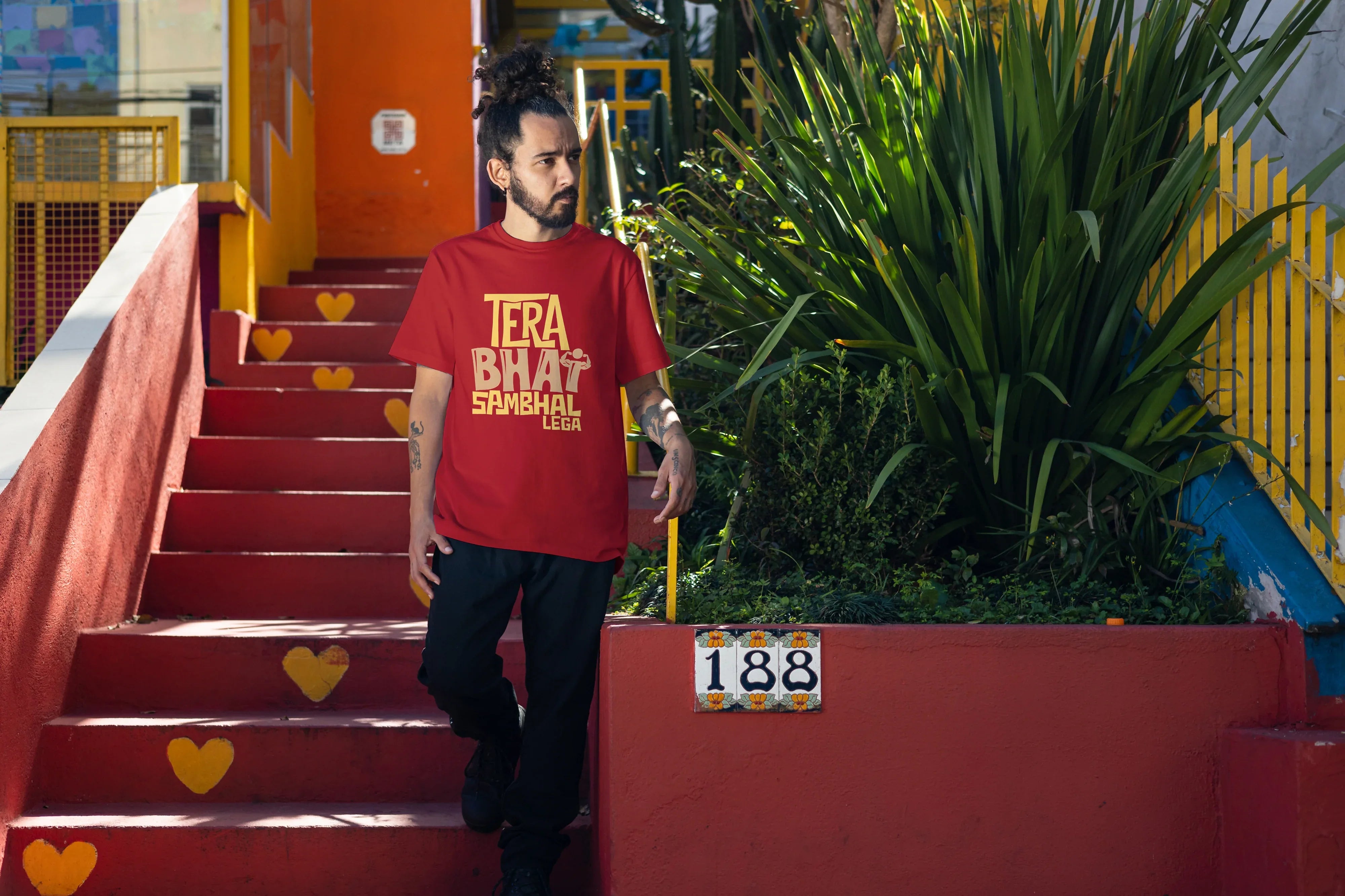 Tera Bhai Sambhal Lega Graphic Oversized Classic T-Shirt for Men - Not So Suttle