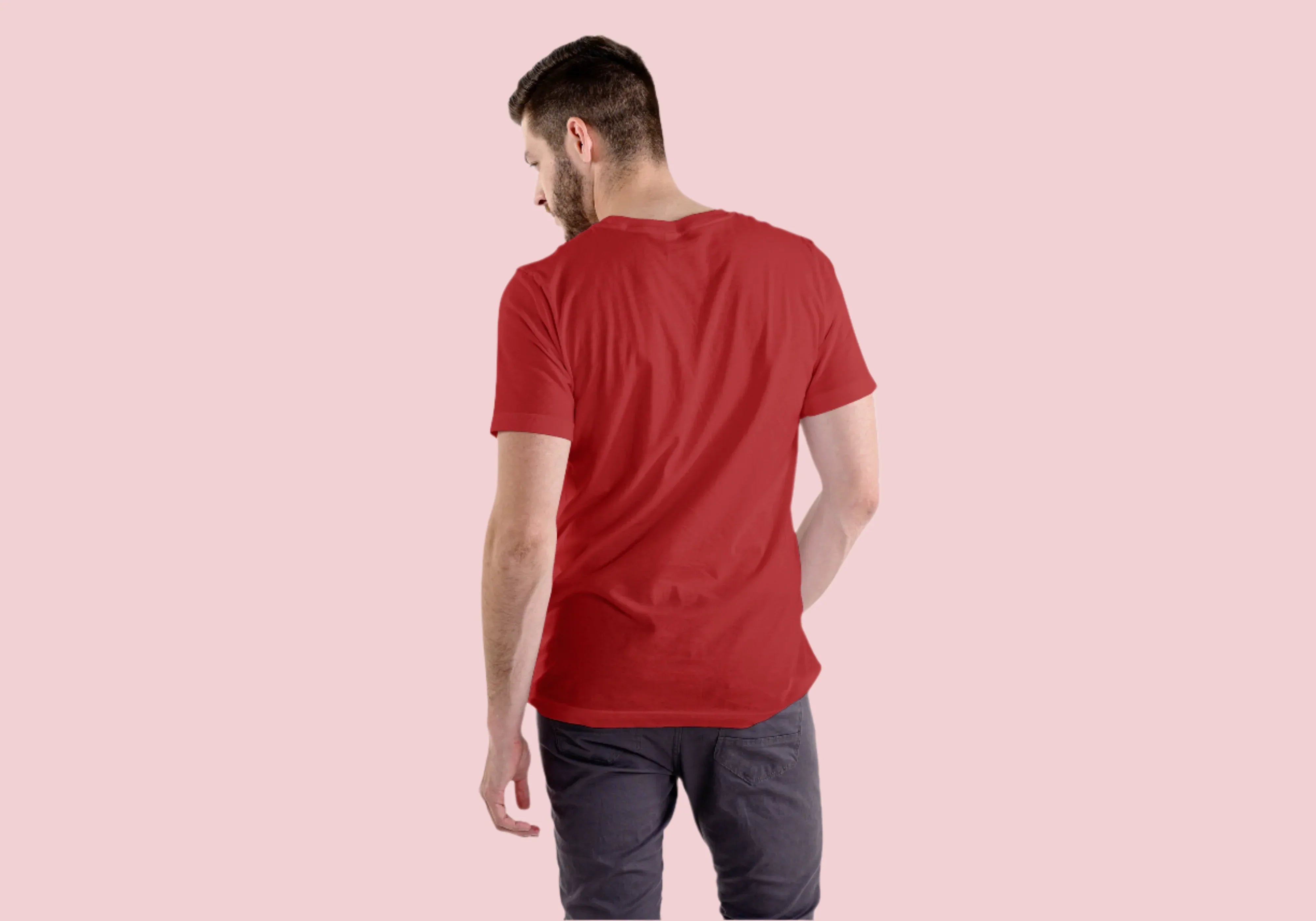 Stretchable Solid Round Neck T-shirt - Not So Suttle