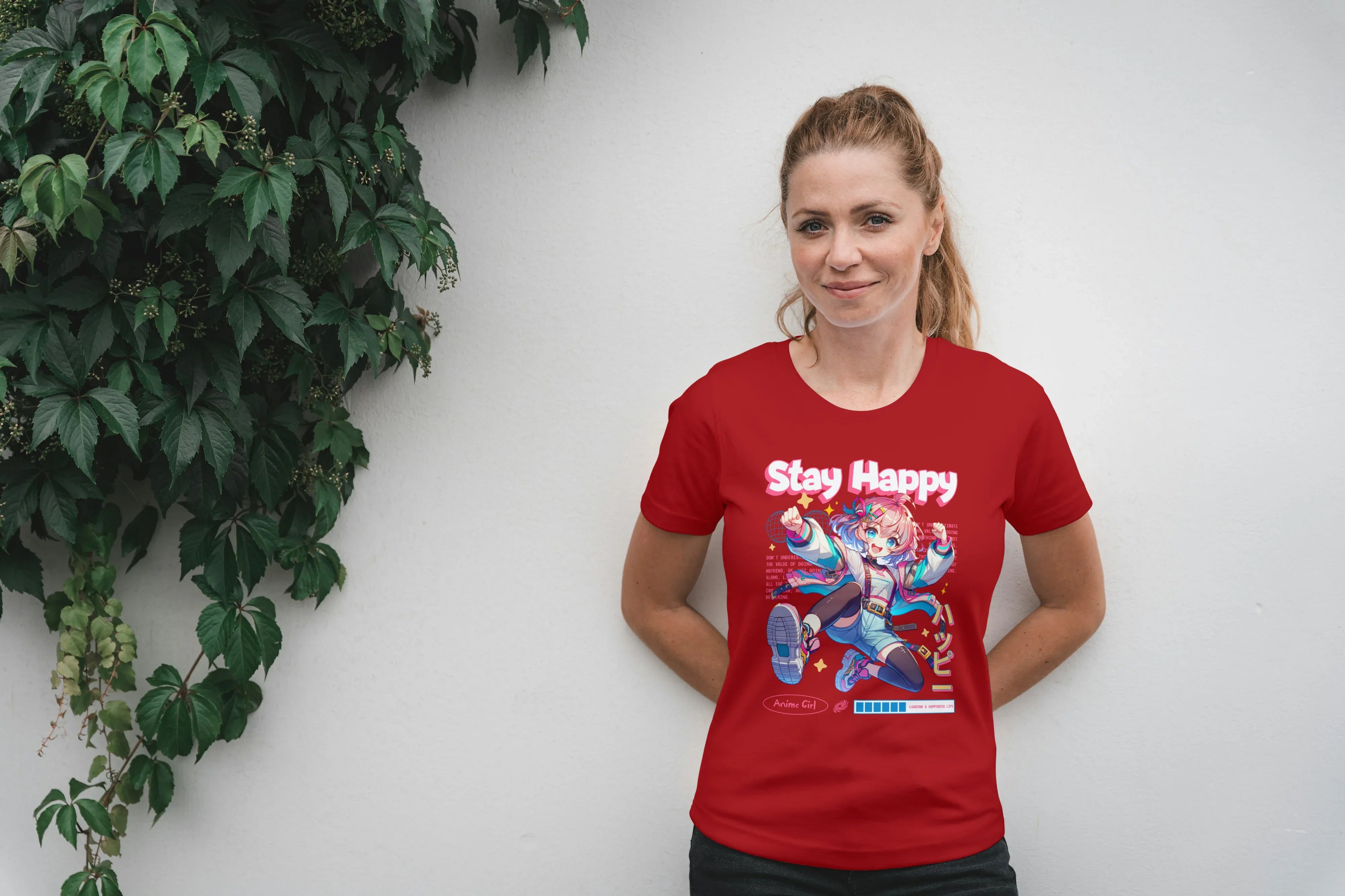 Stay Happy Graphic Classic T-Shirt for Women - Not So Suttle