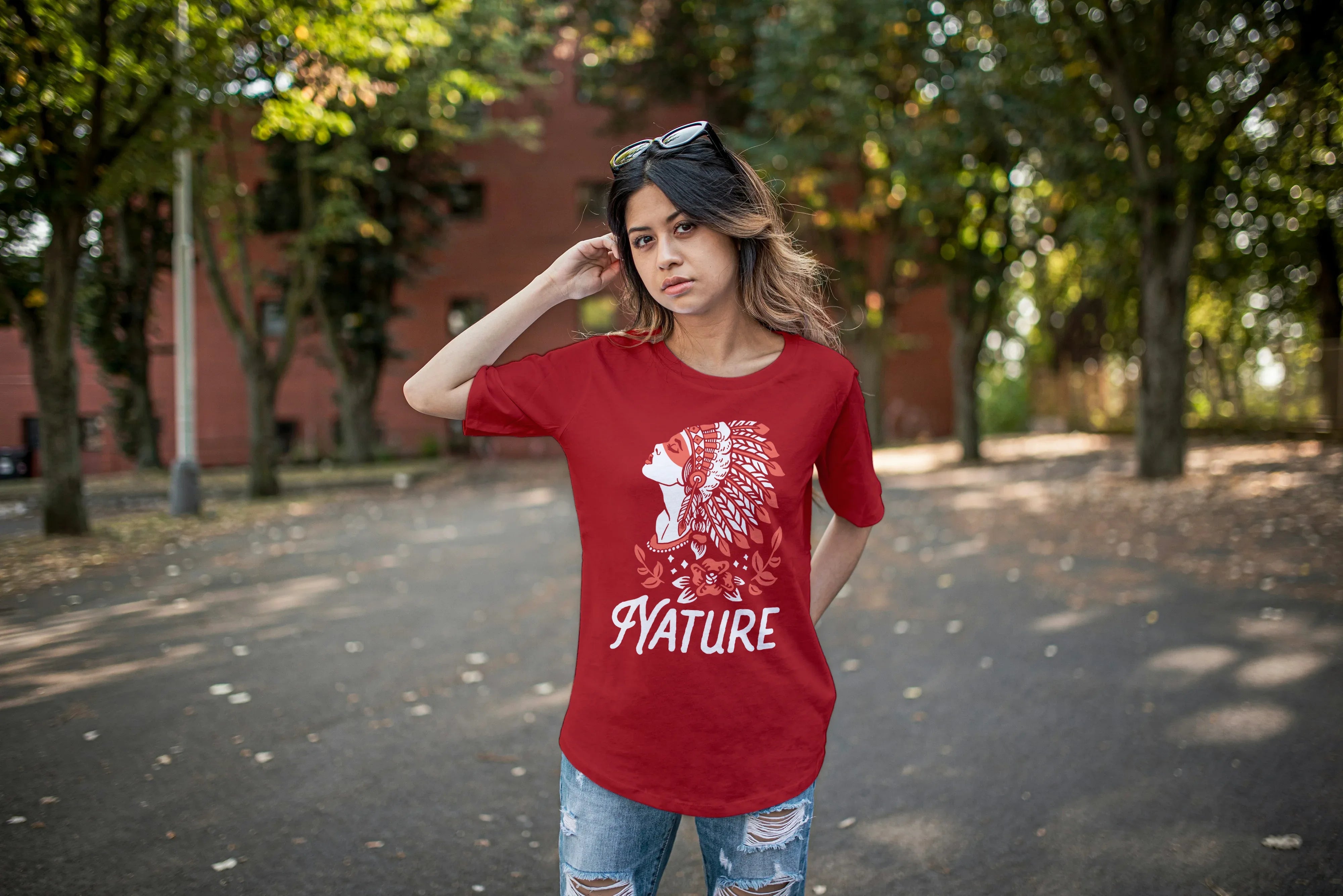Nature Graphic Oversized Classic T-Shirt for Women - Not So Suttle