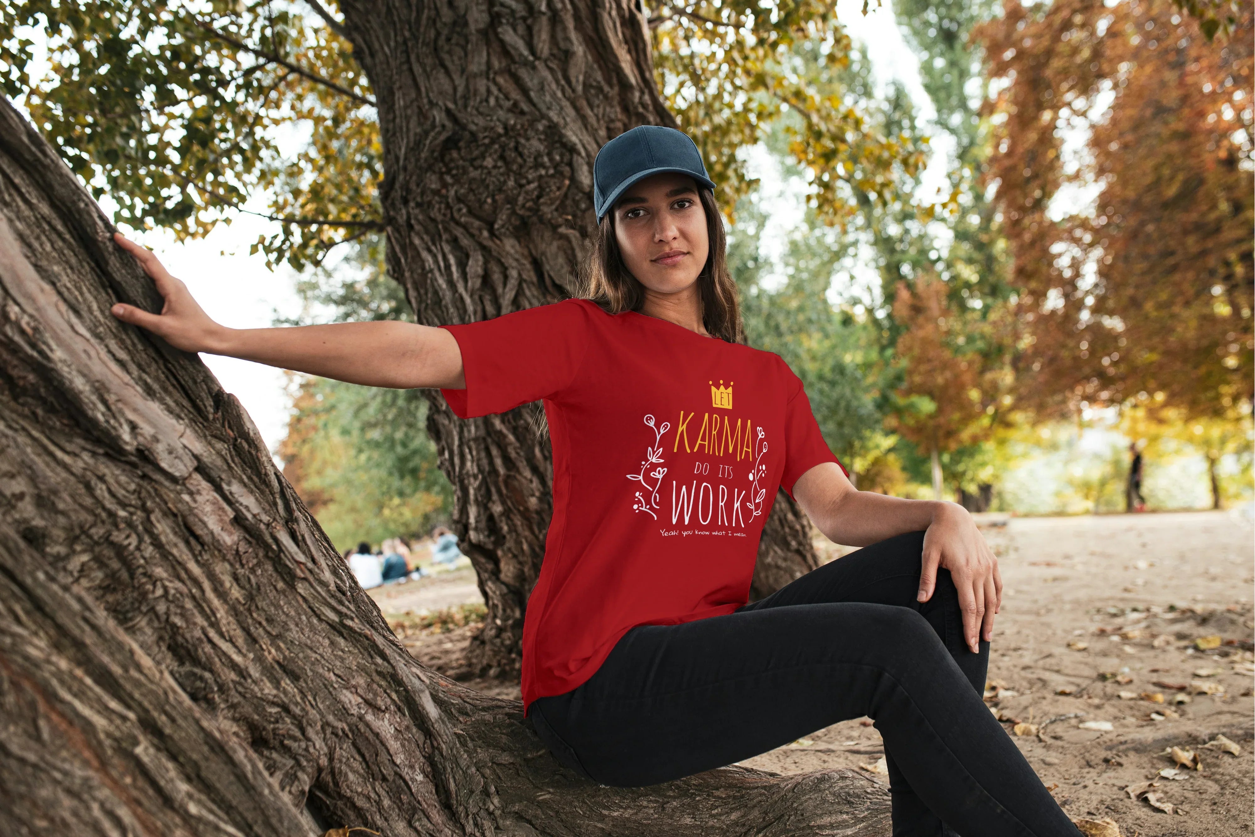 Karma Graphic Oversized Classic T-Shirt for Women - Not So Suttle