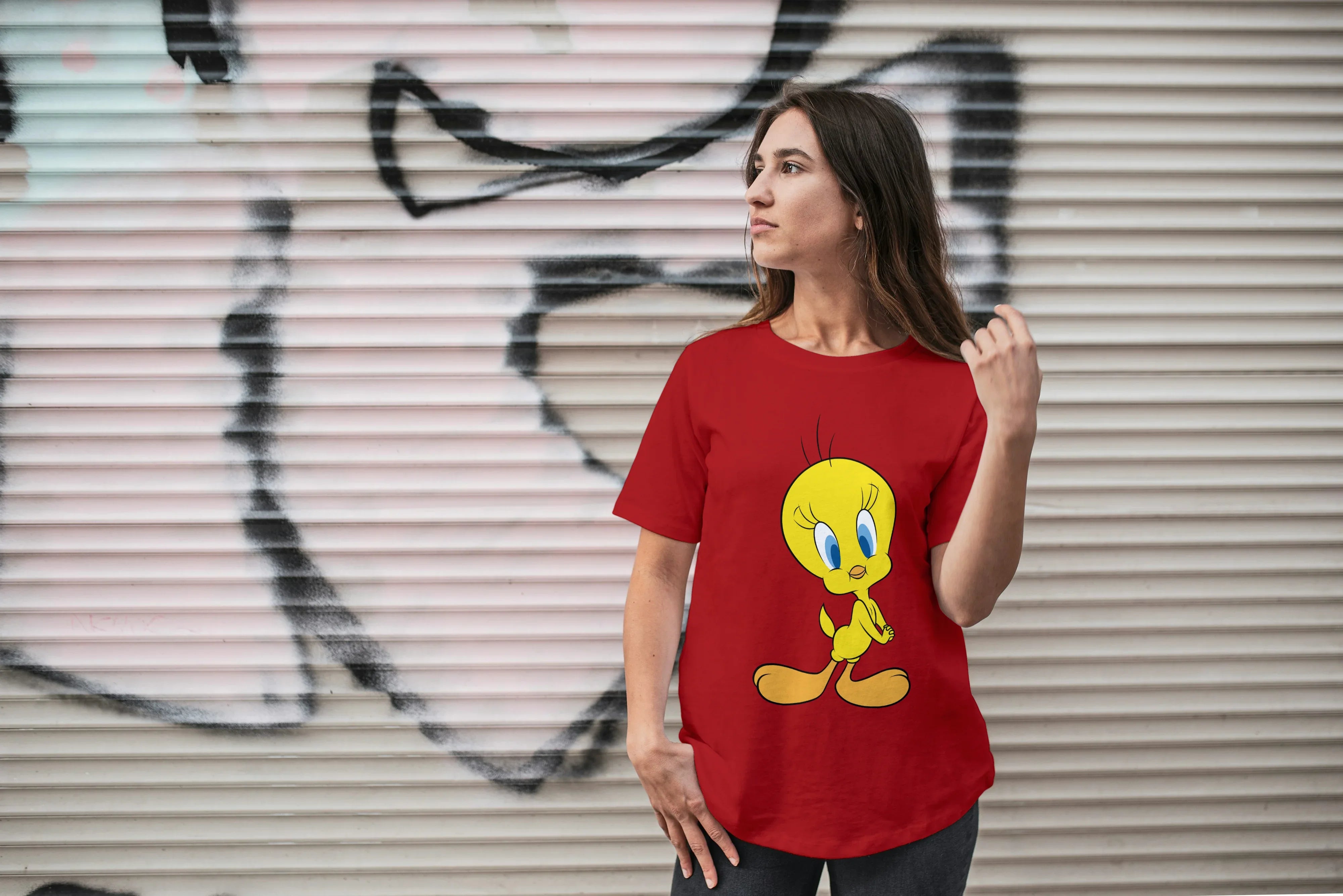Tweety Graphic Oversized Classic T-Shirt for Women - Not So Suttle
