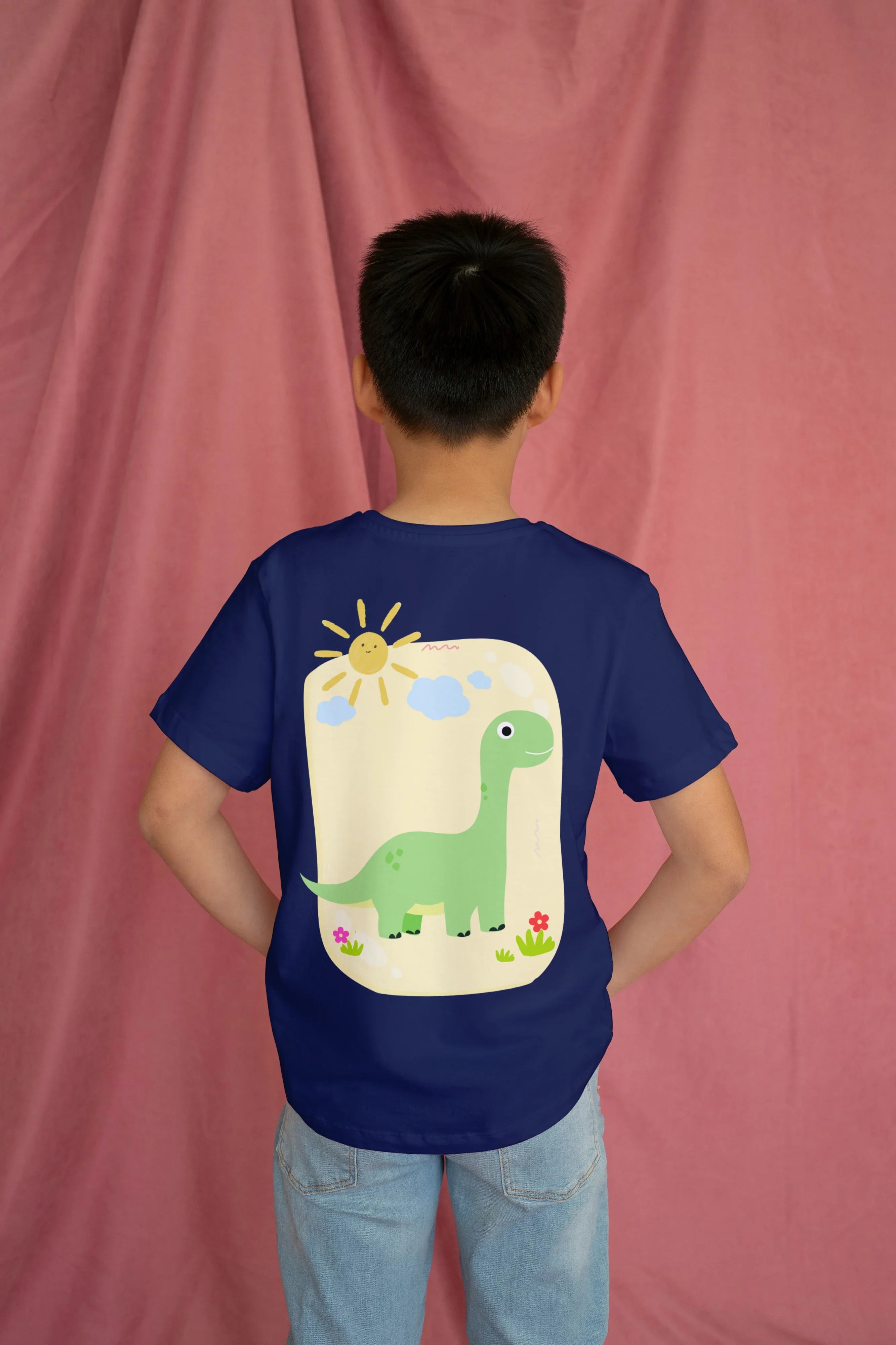 Dino Sun Graphics T-Shirt for Boys - Not So Suttle