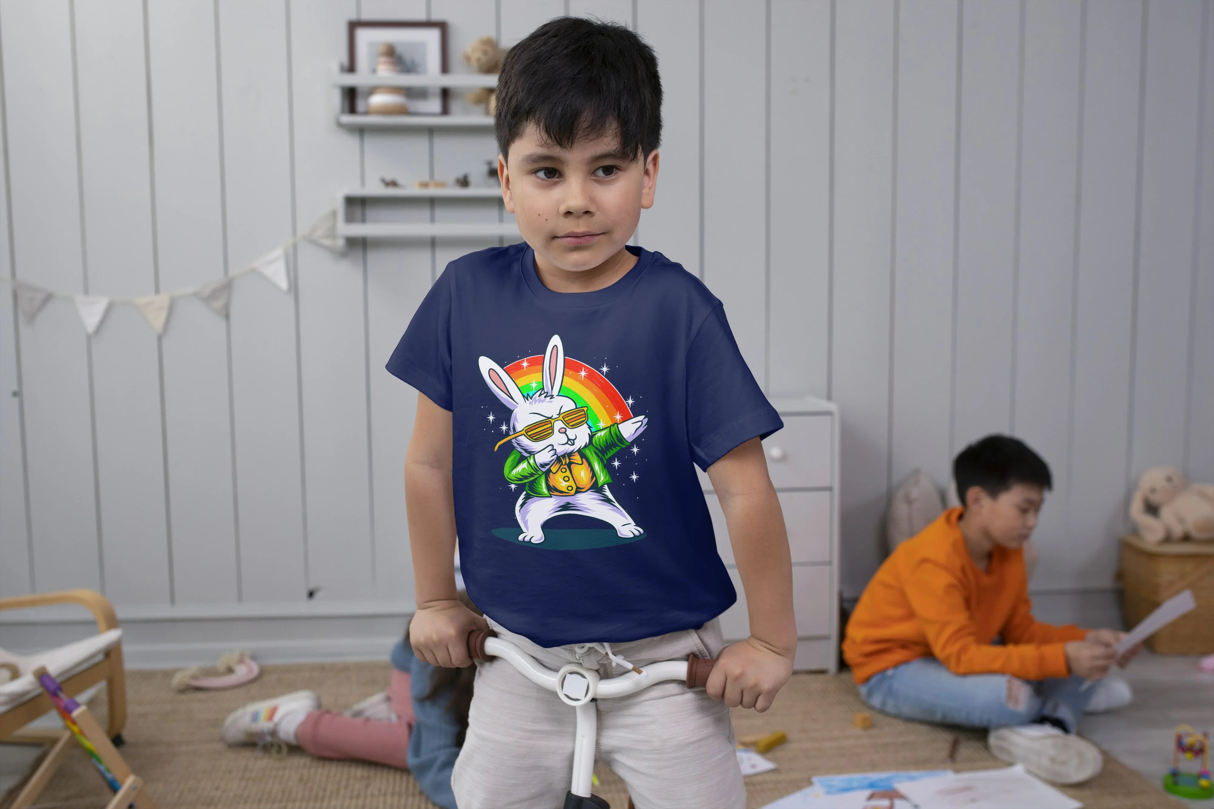 Dab Bunny Graphic T-Shirt for Boys - Not So Suttle