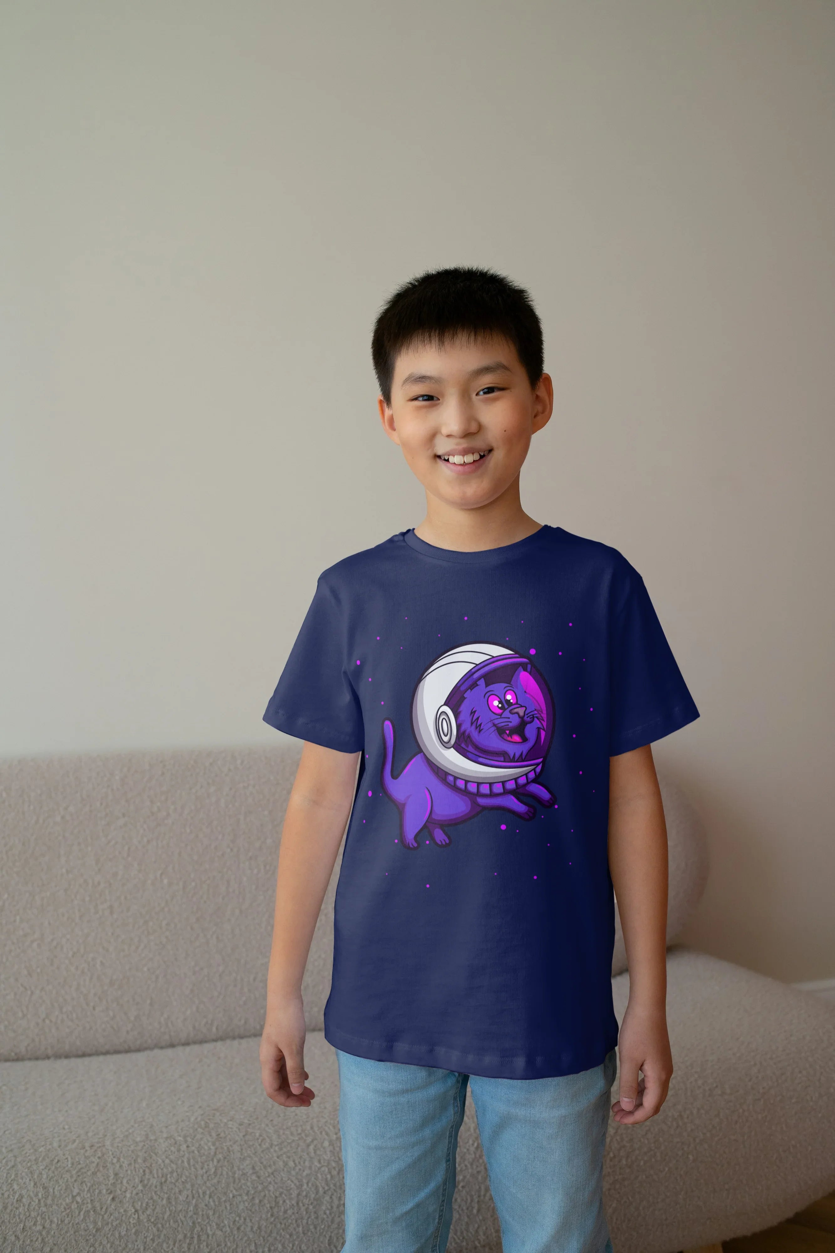 Space Dog Graphic T-Shirt for Boys - Not So Suttle