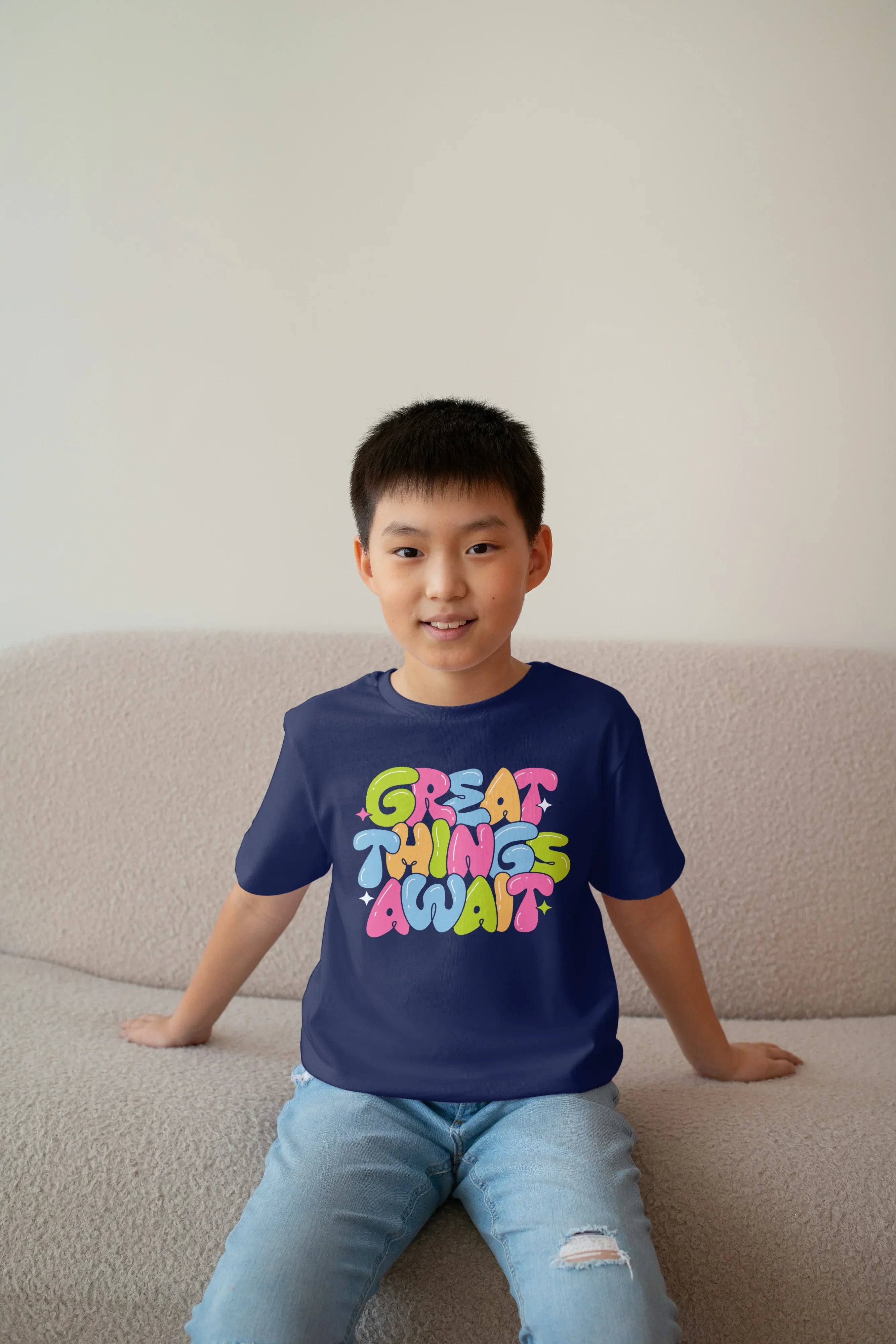 Great Thing Awaits Graphics T-Shirt for Boys - Not So Suttle