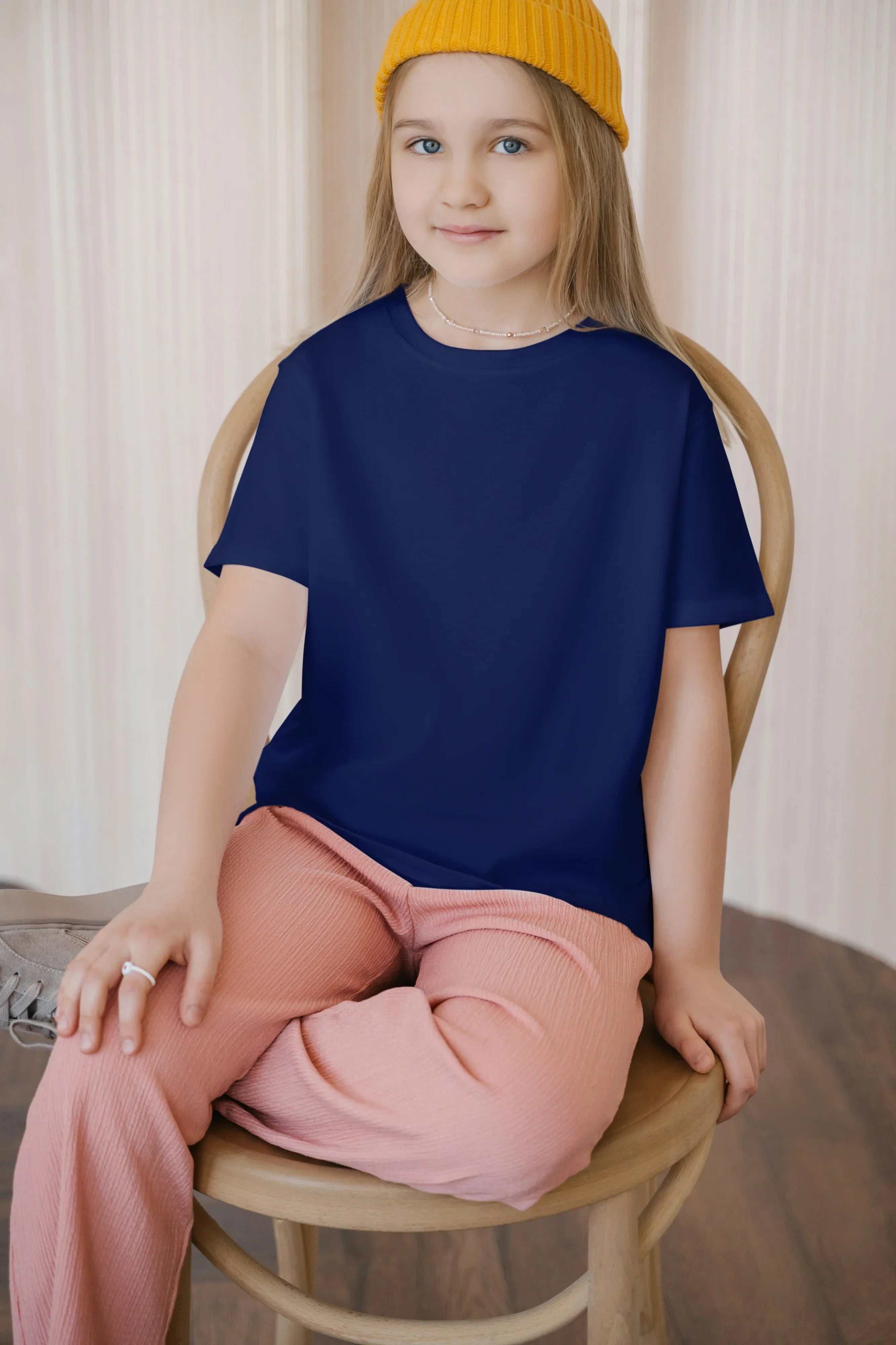 Girl's Crew Neck Royal Blue T-Shirt - Not So Suttle