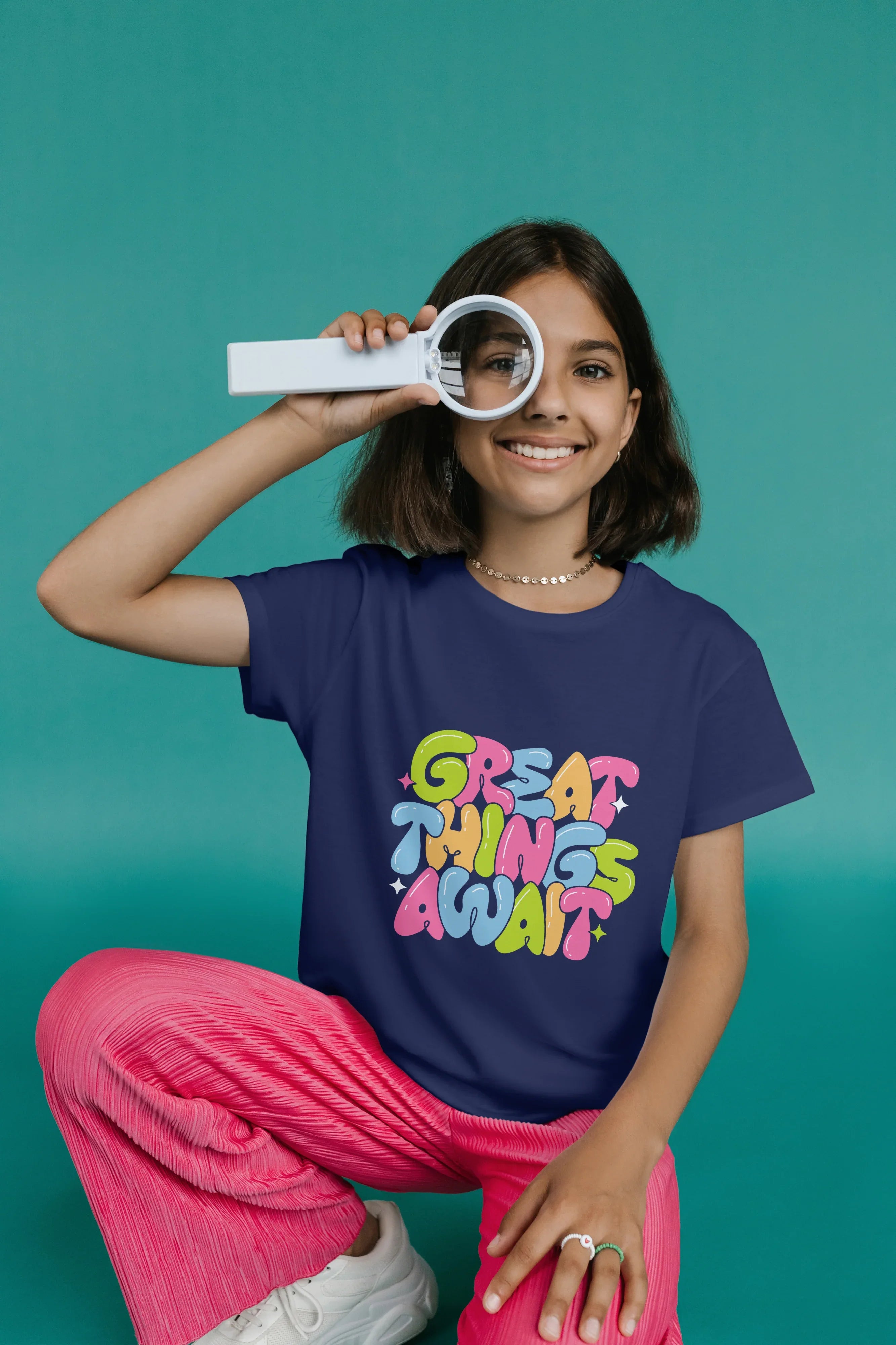 Great Things Awaits Graphic T-Shirt for Girl's - Not So Suttle