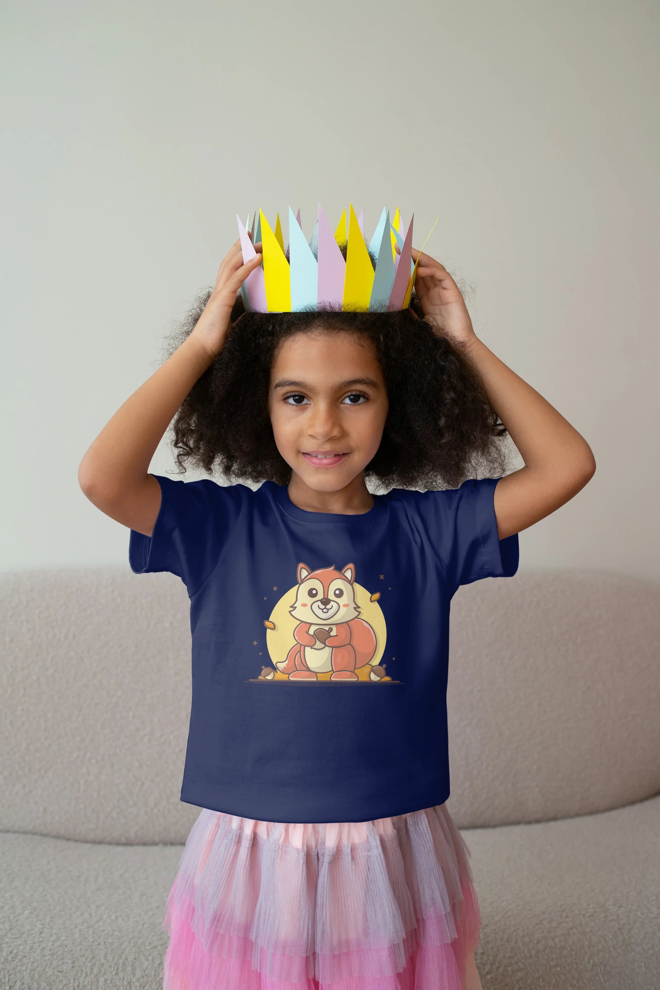 Brown Squirrel Graphic T-Shirt for Girl's - Not So Suttle