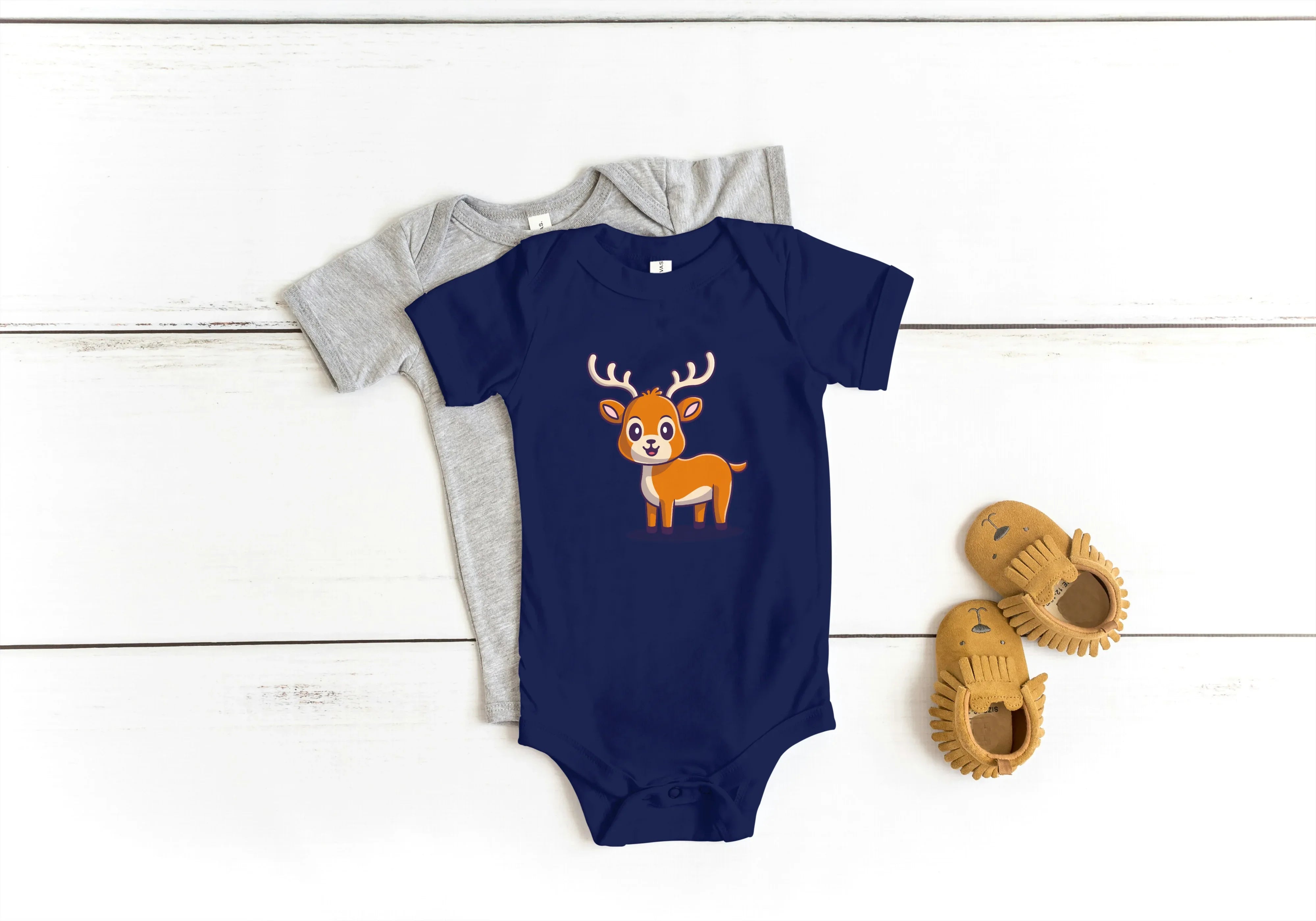 Deer Graphic Kids Rompers - Not So Suttle