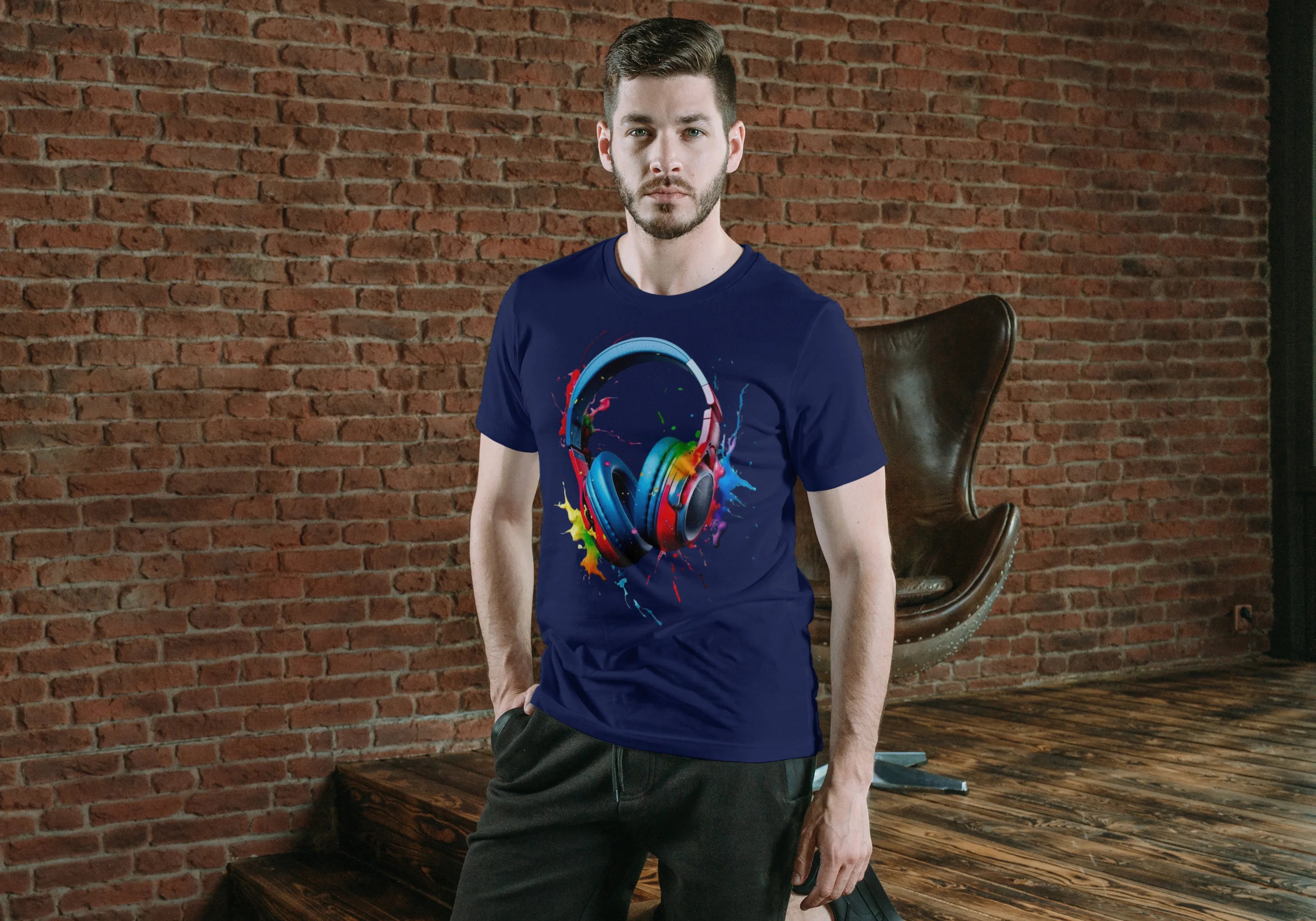 Head Phone Graphic T-Shirt for Men - Not So Suttle
