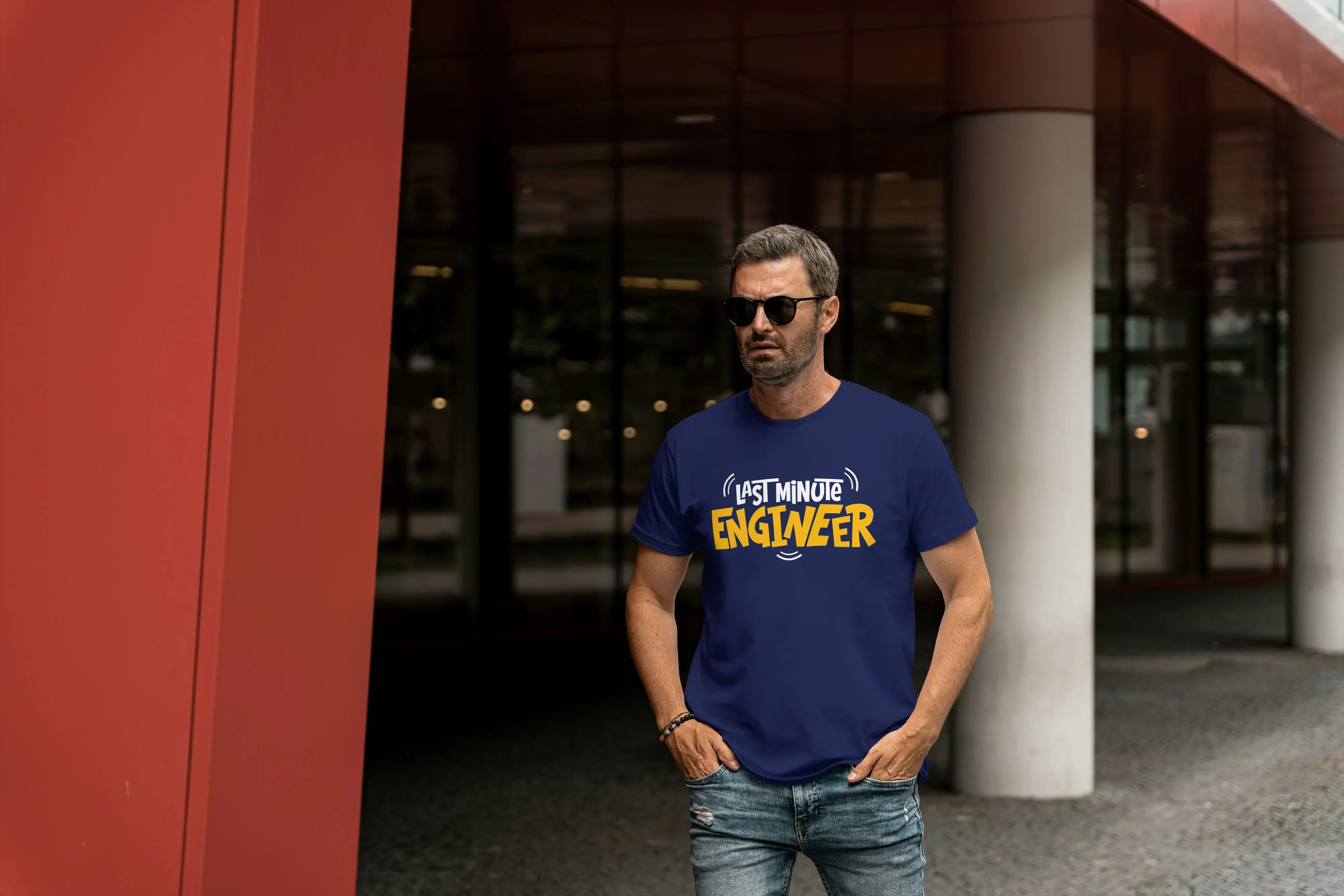 Last Minute Engineer Graphic Classic Crew T-Shirt for Men - Not So Suttle