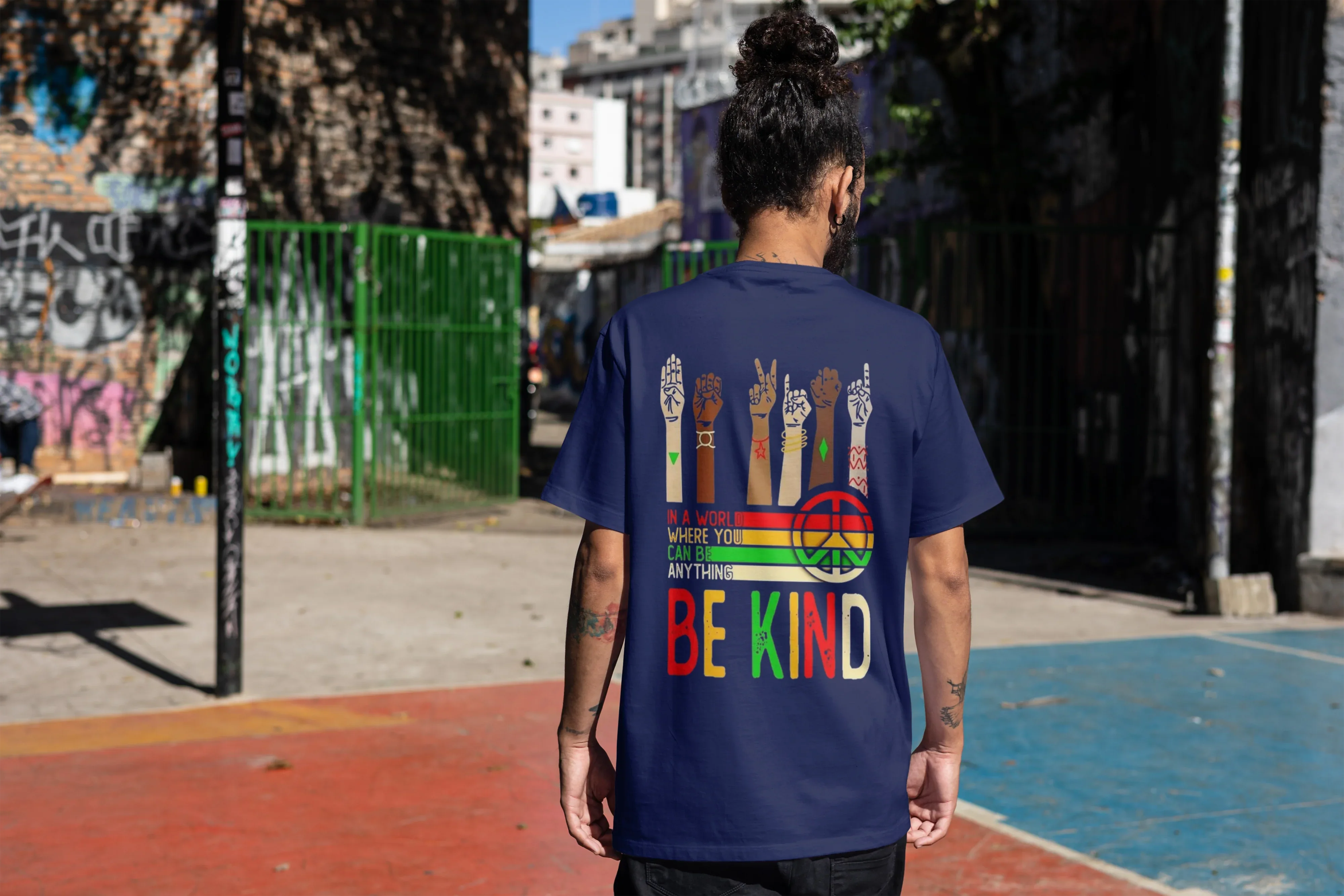 Be Kind Graphic Oversized Classic T-Shirt for Men - Not So Suttle