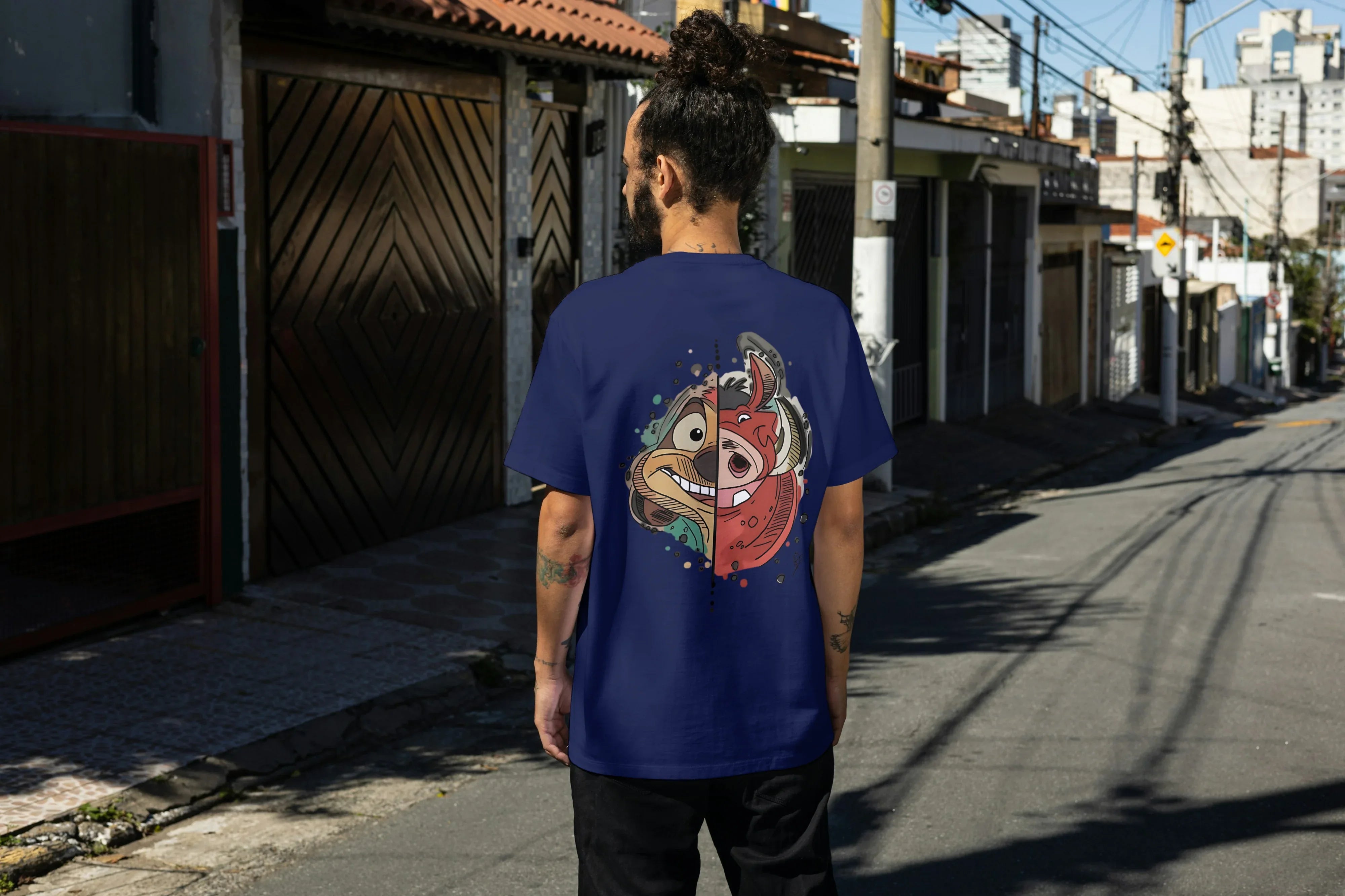 Hakuna Matata Graphic Oversized Classic T-Shirt for Men - Not So Suttle