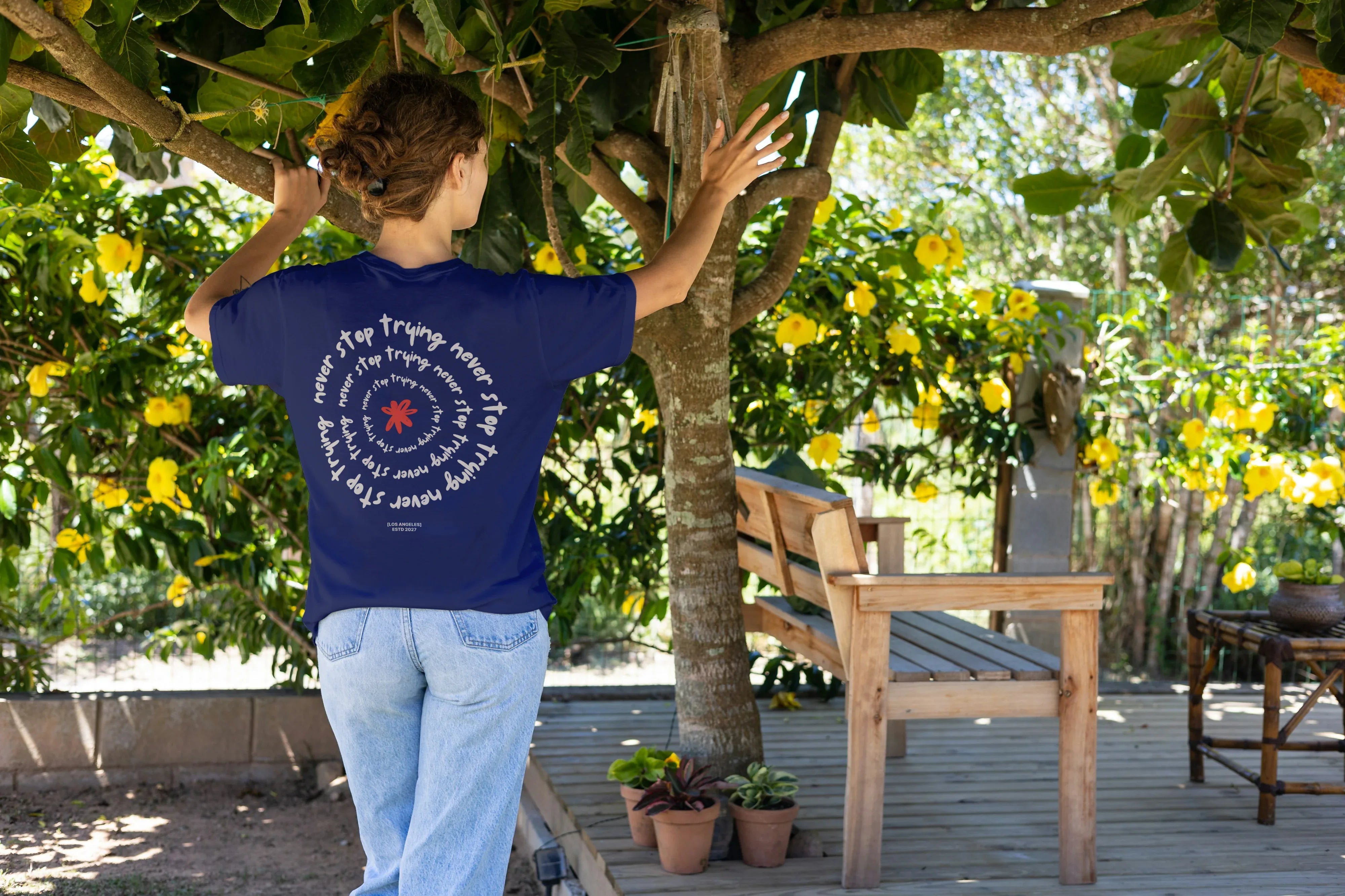 Never Stop Trying Oversized Classic T-Shirt for Women - Not So Suttle