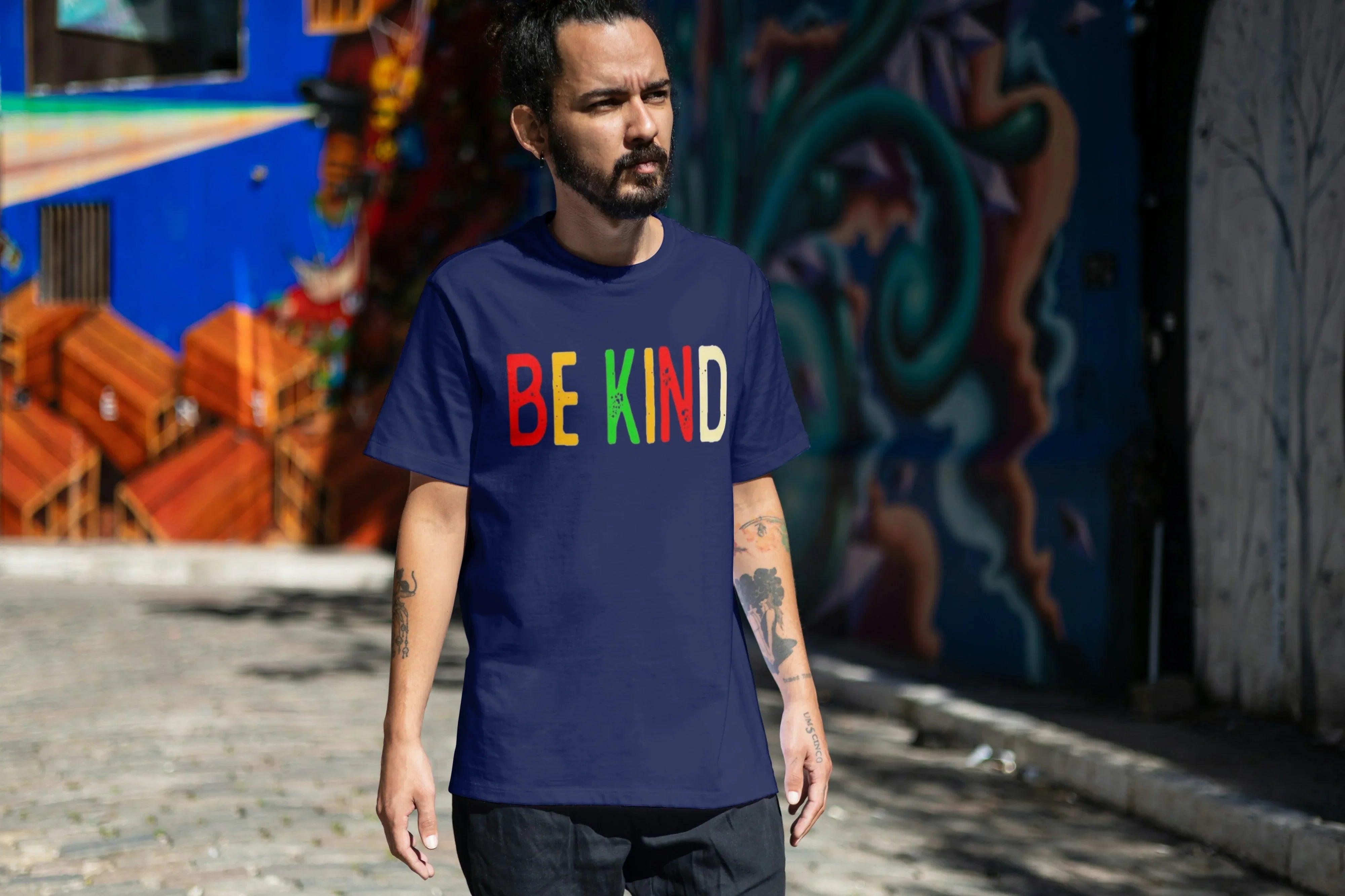 Be Kind Graphic Oversized Classic T-Shirt for Men - Not So Suttle