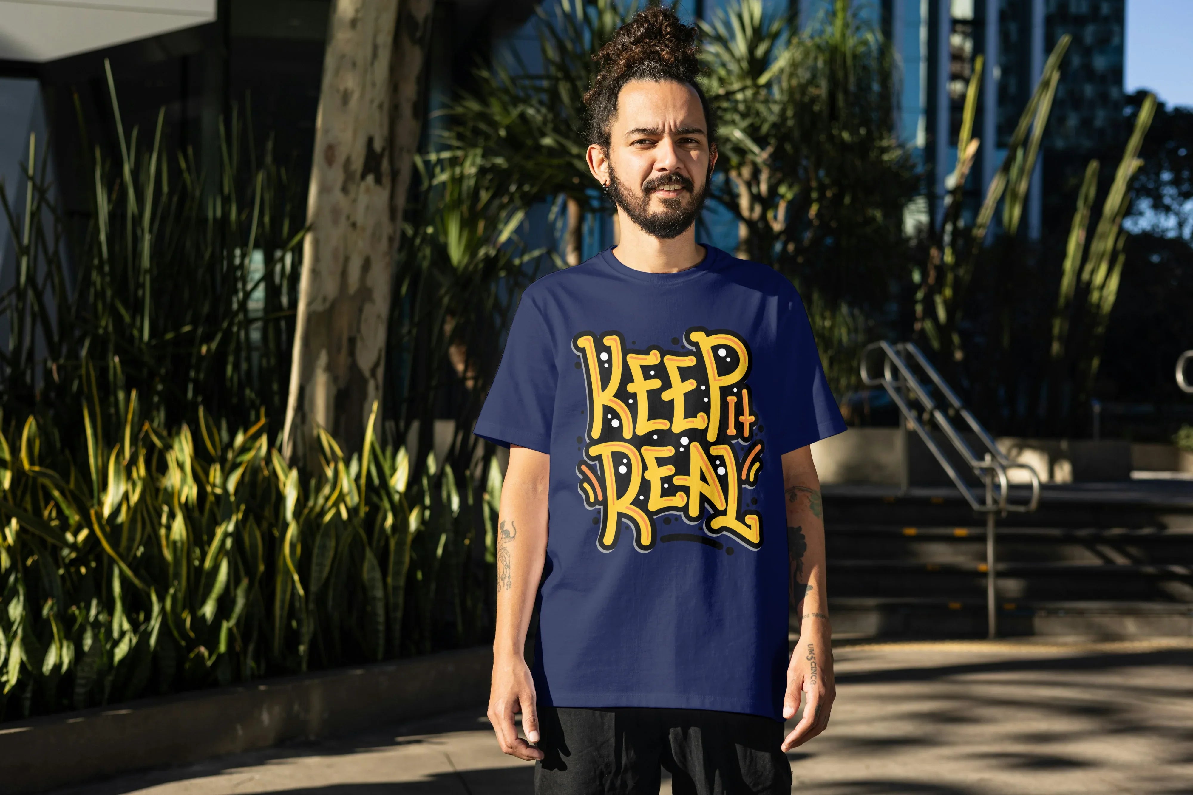 Keep it Real Graphic Oversized Classic T-Shirt for Men - Not So Suttle