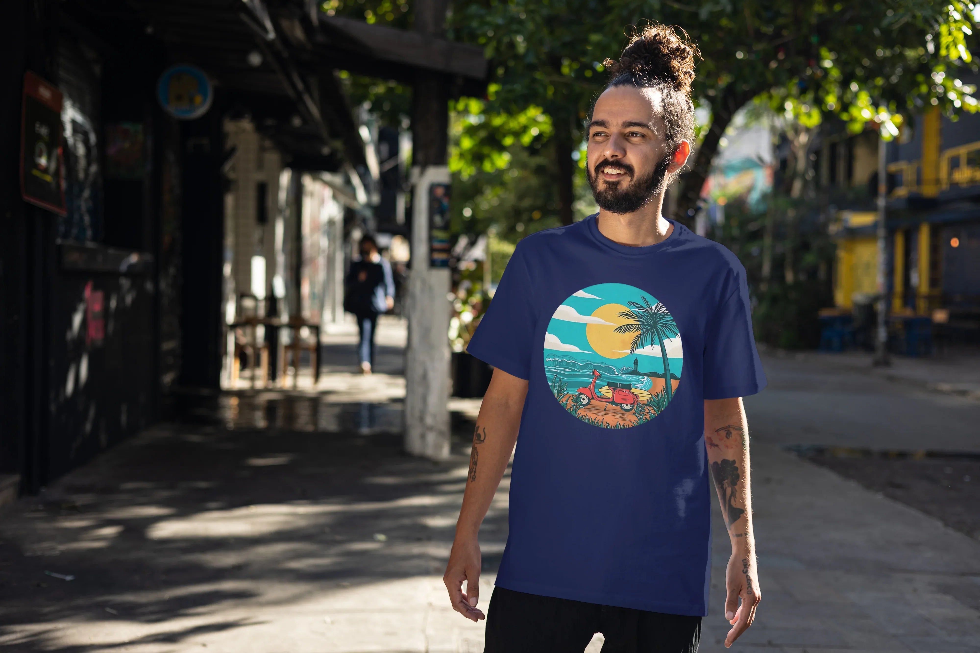 Scooter Graphic Oversized Classic T-Shirt for Men - Not So Suttle