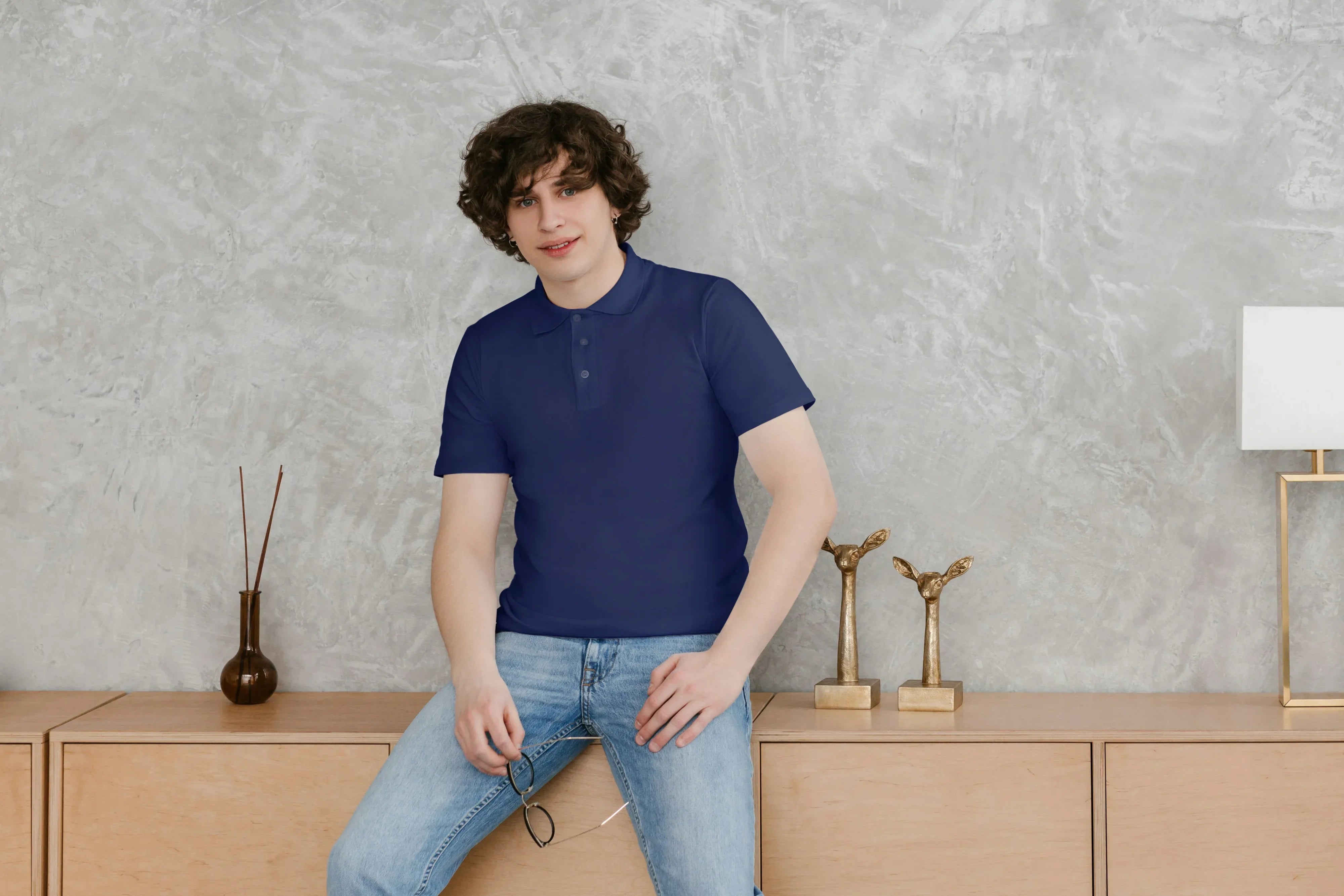 Men's Solid Polo T-Shirt - Not So Suttle