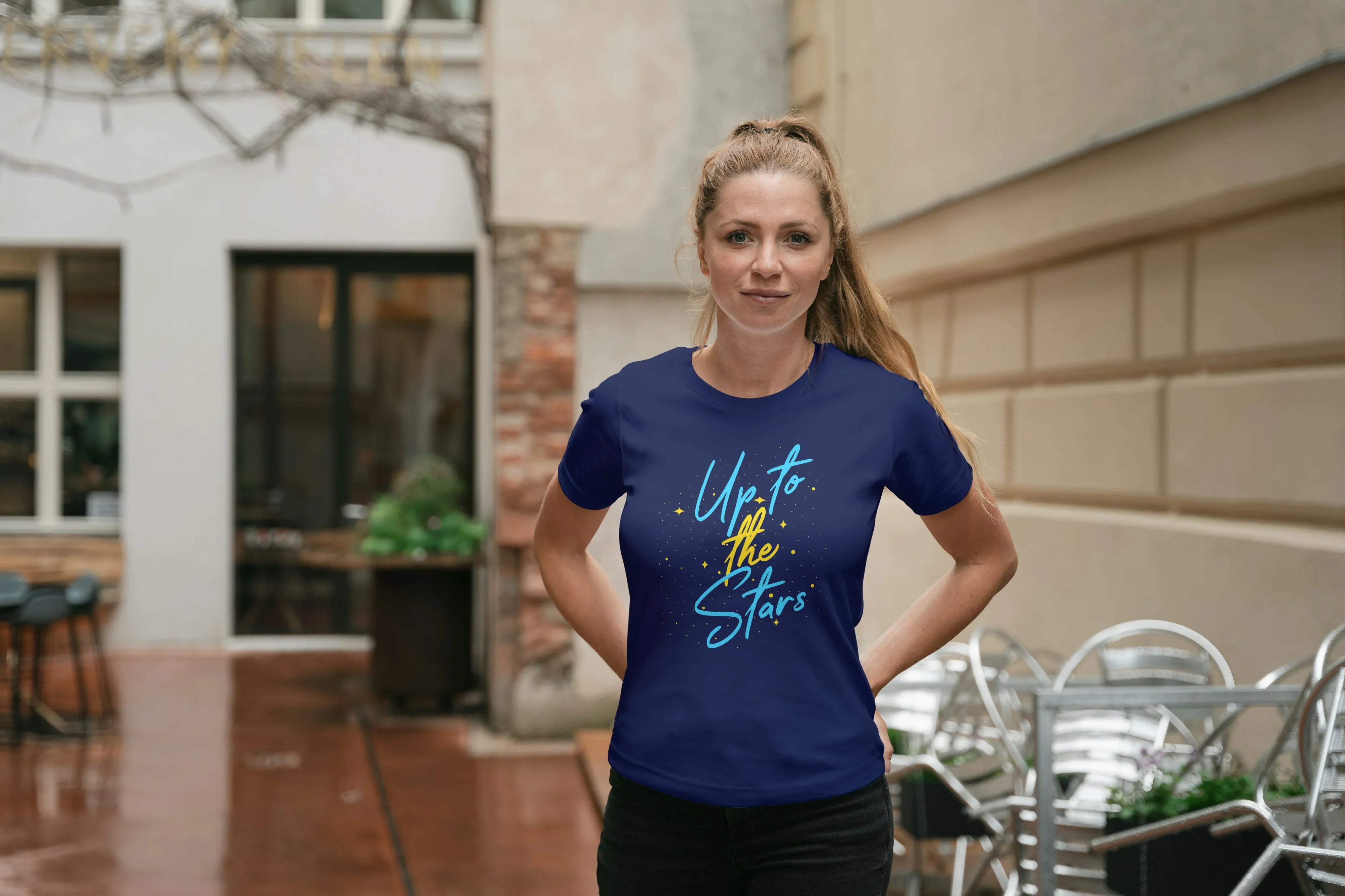 Up to the Stars Graphic Classic T-Shirt for Women - Not So Suttle
