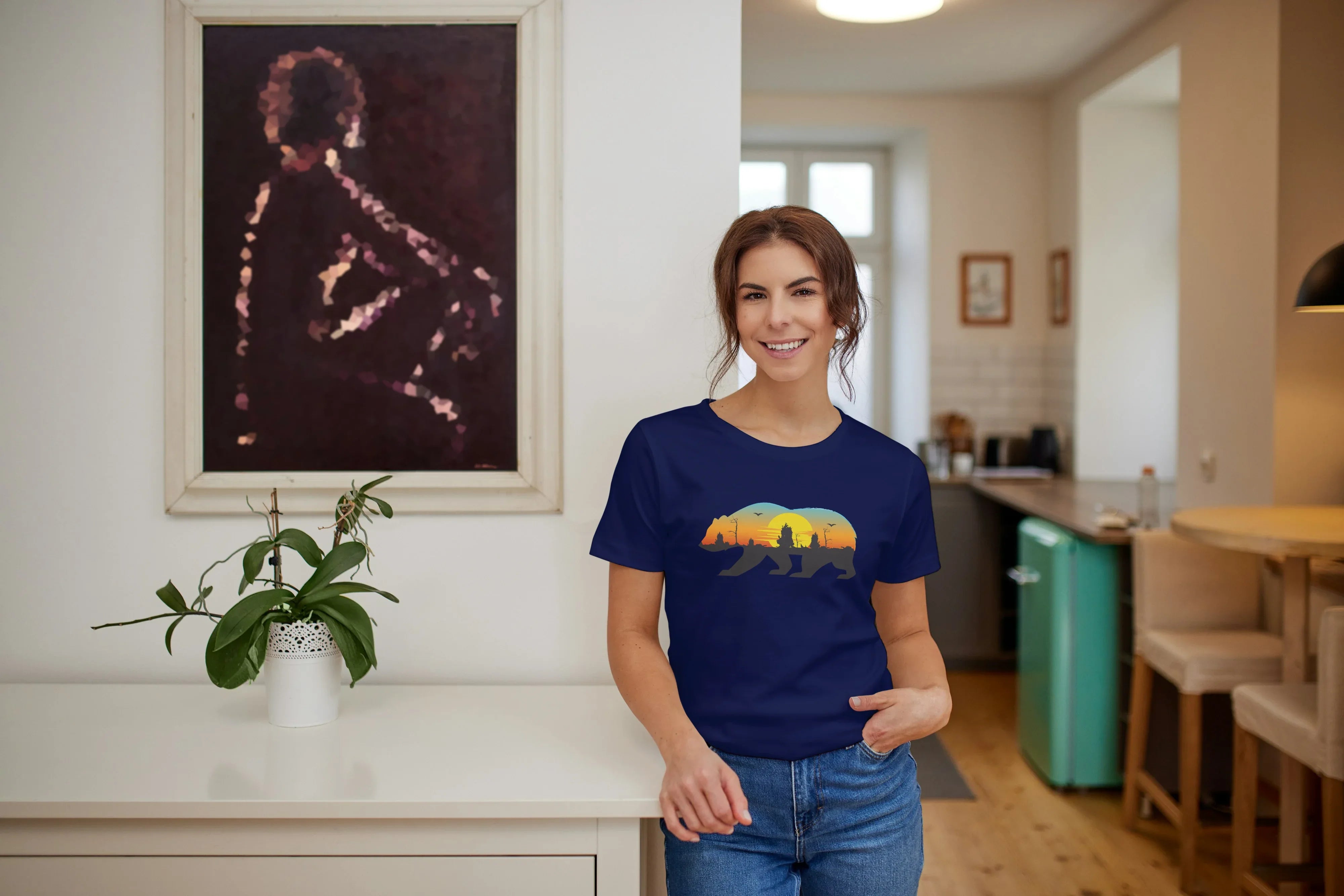 Travel Bear Graphic Classic T-Shirt for Women - Not So Suttle