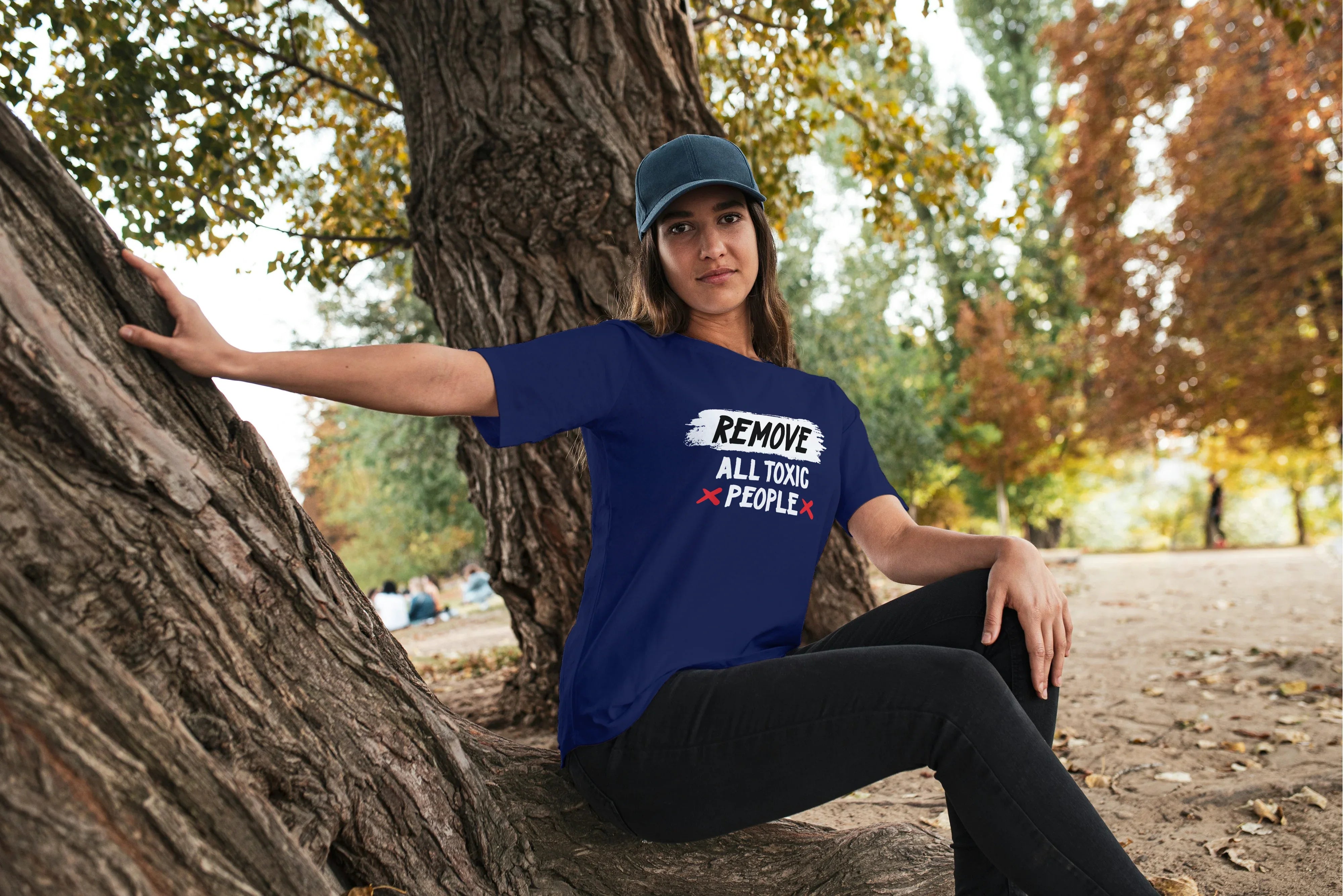 Remove All Toxic People Graphic Oversized Classic T-Shirt for Women - Not So Suttle