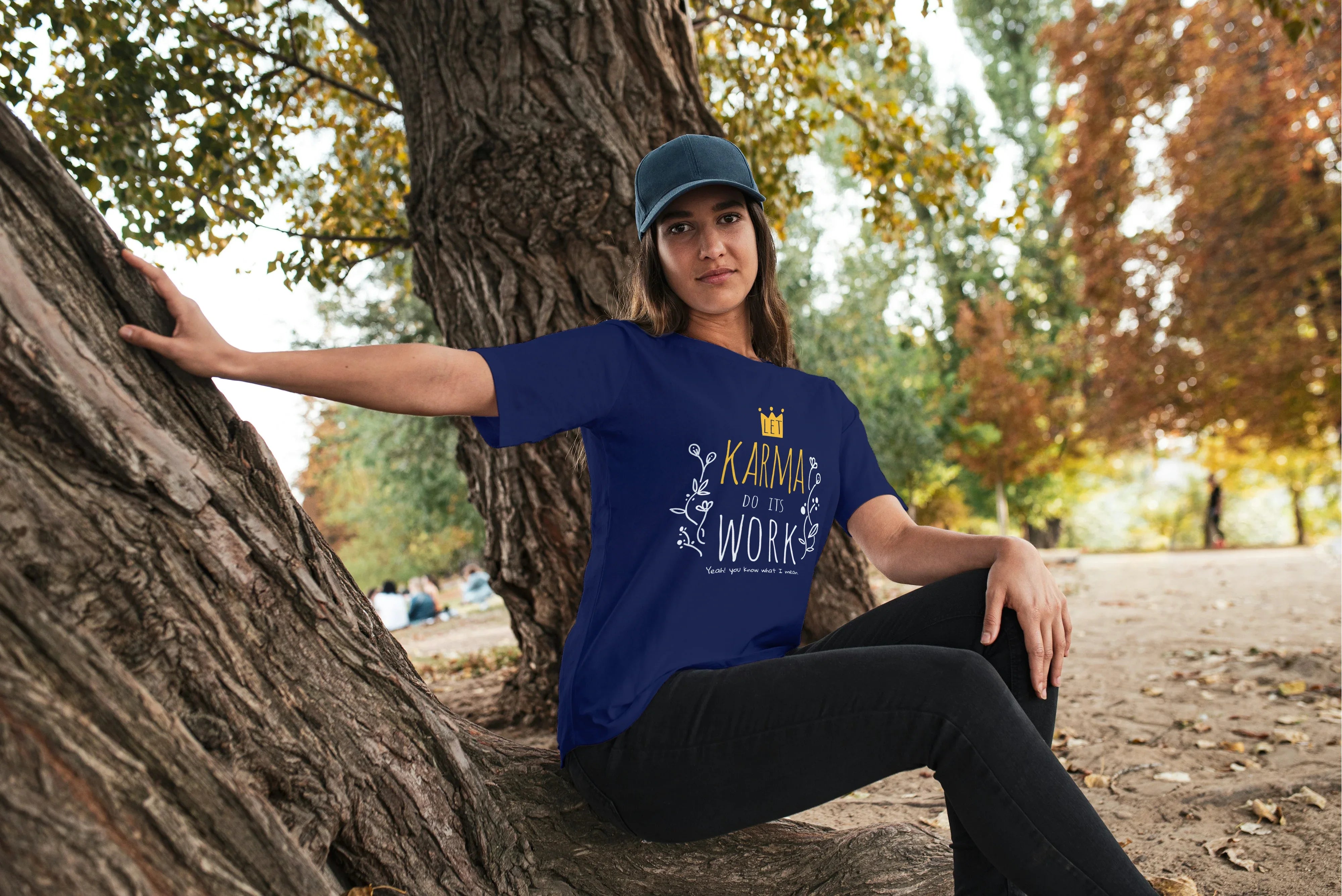 Karma Graphic Oversized Classic T-Shirt for Women - Not So Suttle