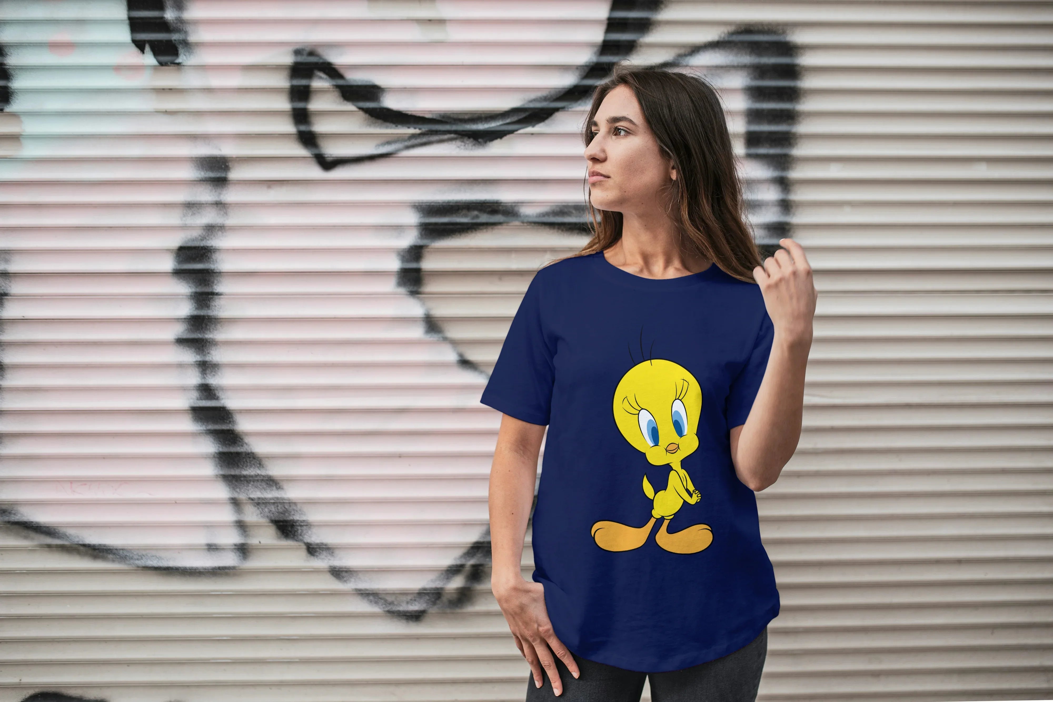 Tweety Graphic Oversized Classic T-Shirt for Women - Not So Suttle