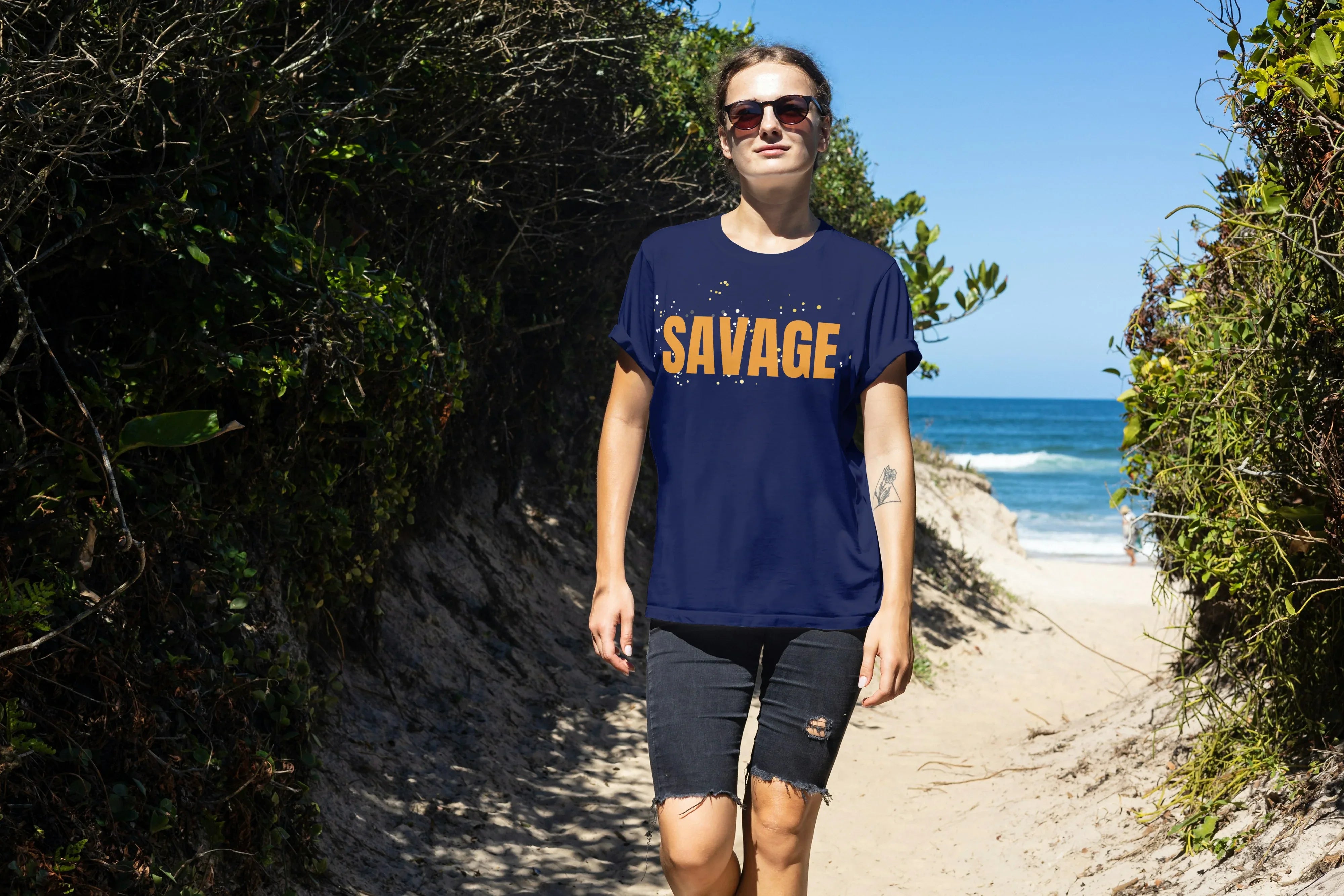Savage Graphic Oversized Classic T-Shirt for Women - Not So Suttle
