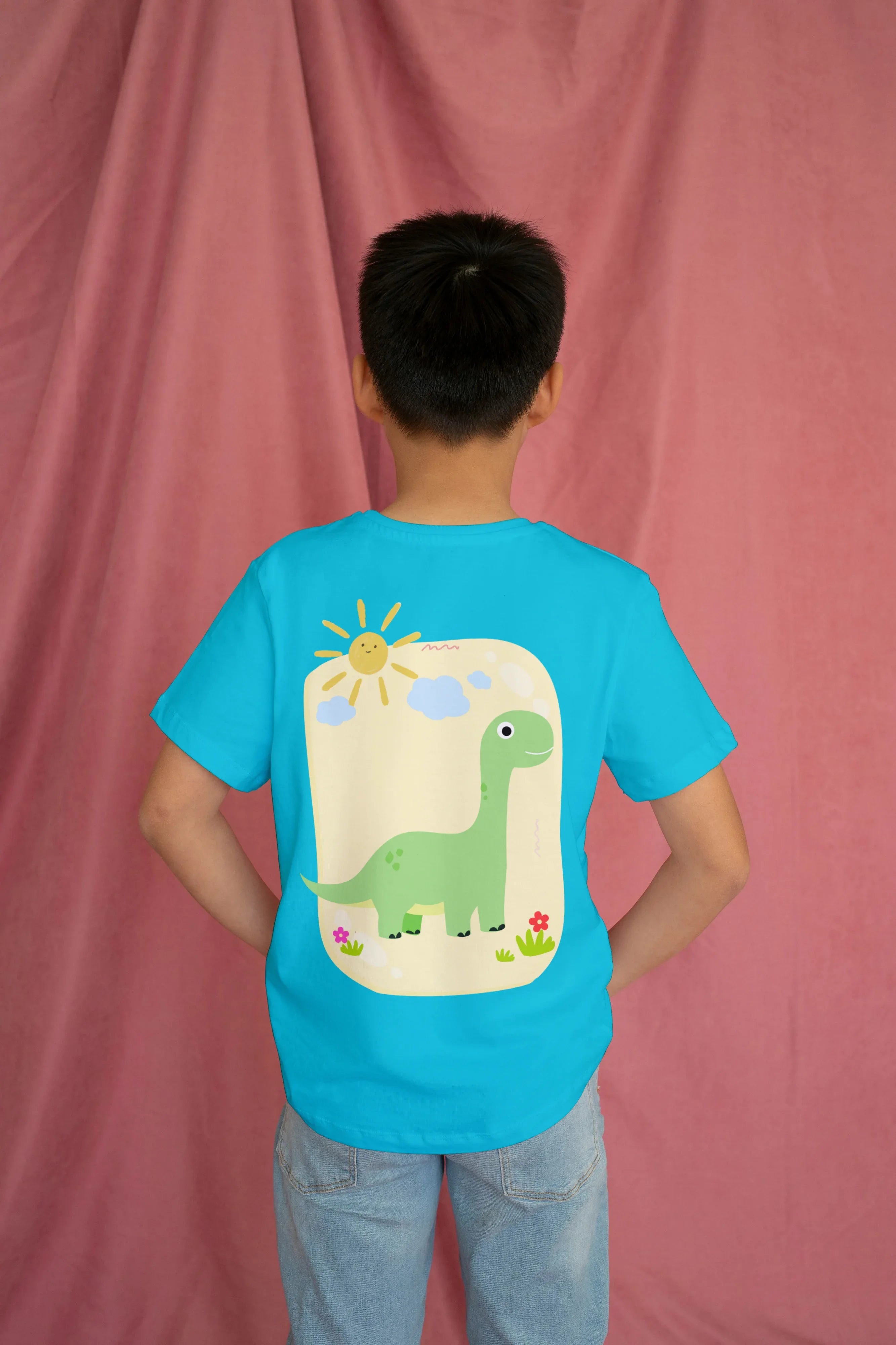 Dino Sun Graphics T-Shirt for Boys - Not So Suttle