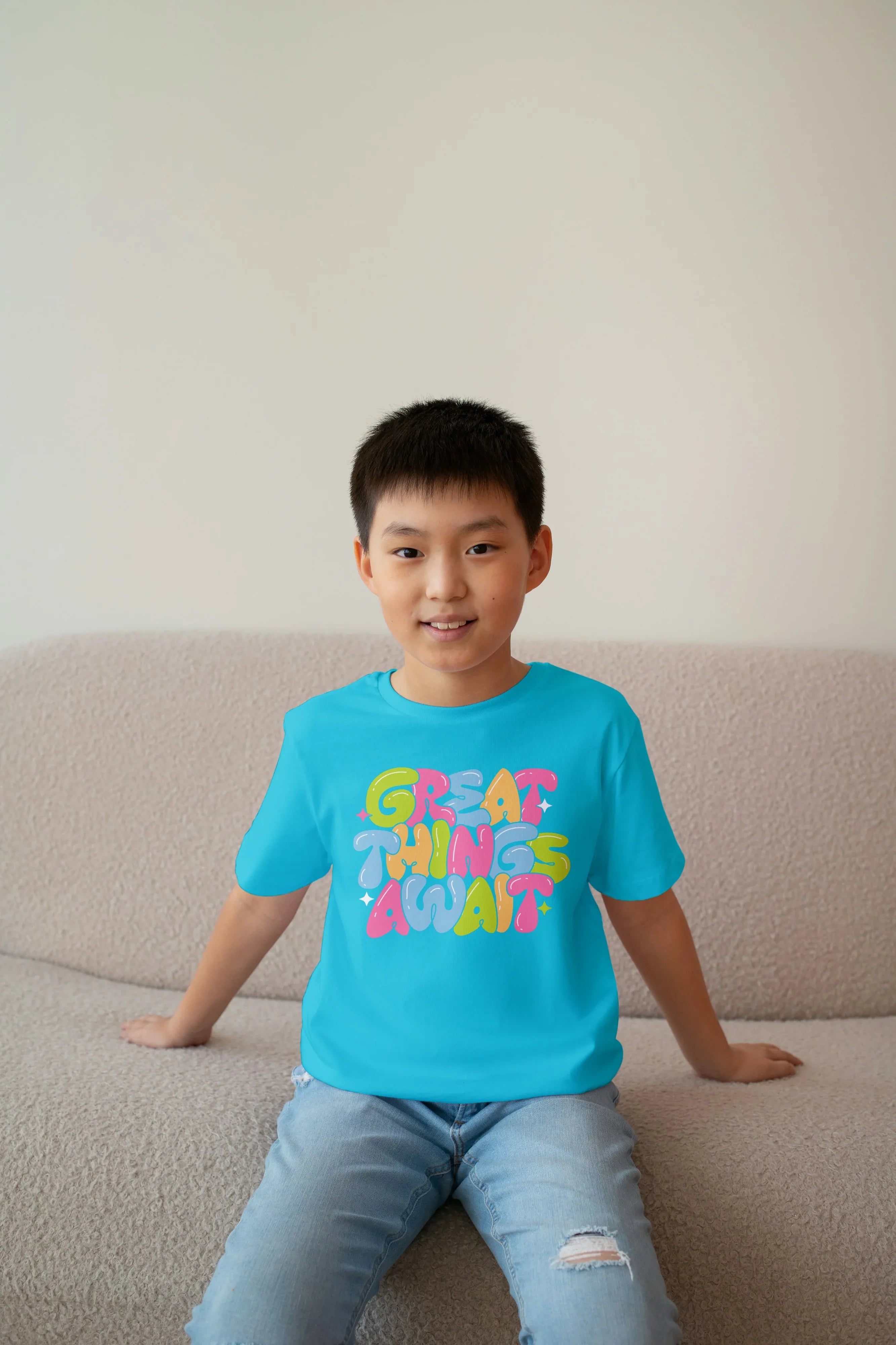 Great Thing Awaits Graphics T-Shirt for Boys - Not So Suttle