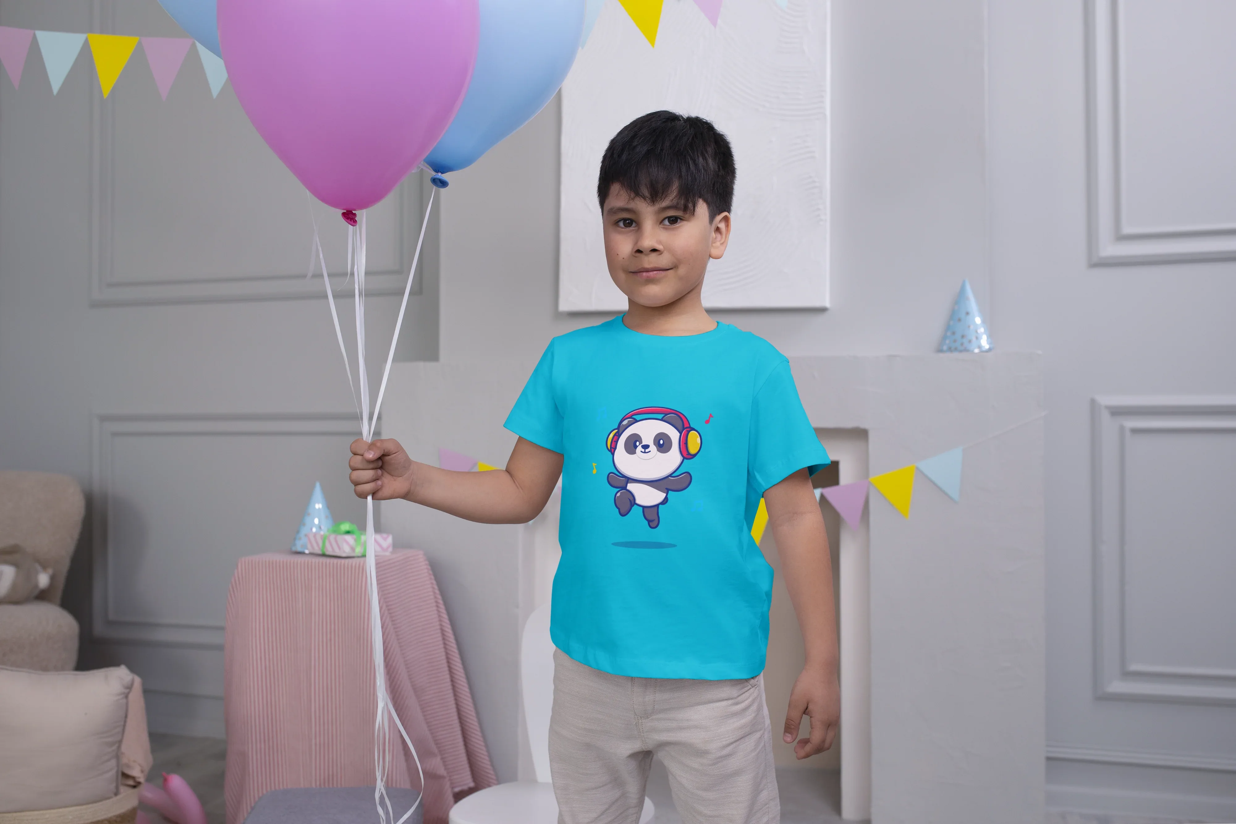 Panda Headphone Graphics T-Shirt for Boys - Not So Suttle