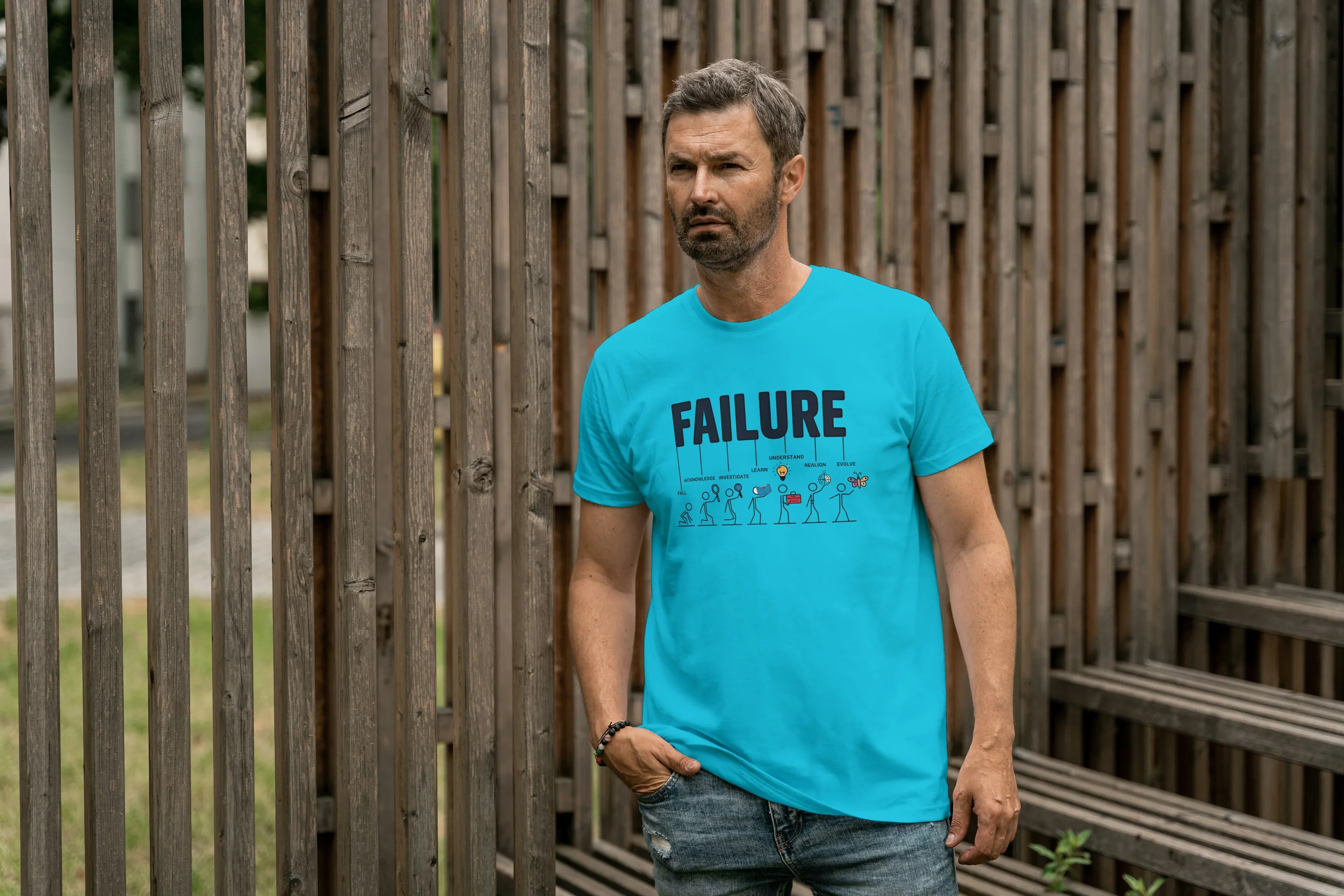 Failure Graphic Classic Crew T-Shirt for Men - Not So Suttle
