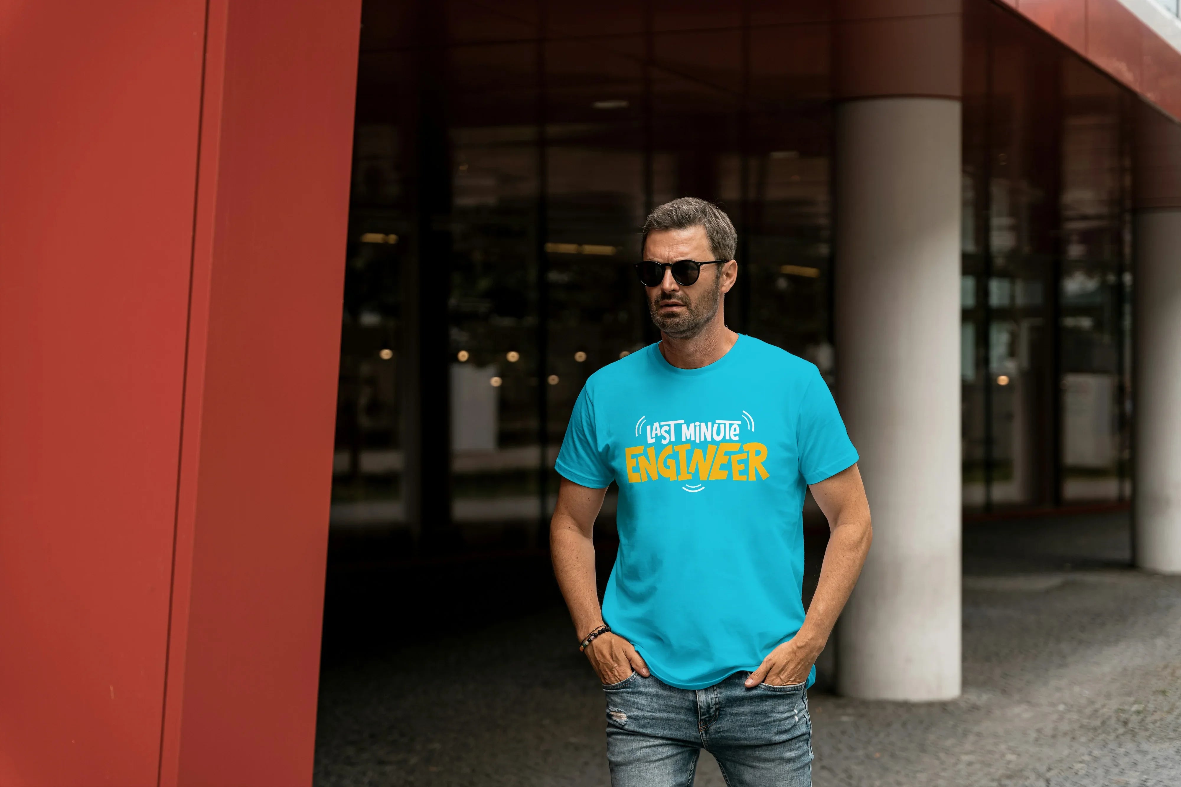 Last Minute Engineer Graphic Classic Crew T-Shirt for Men - Not So Suttle