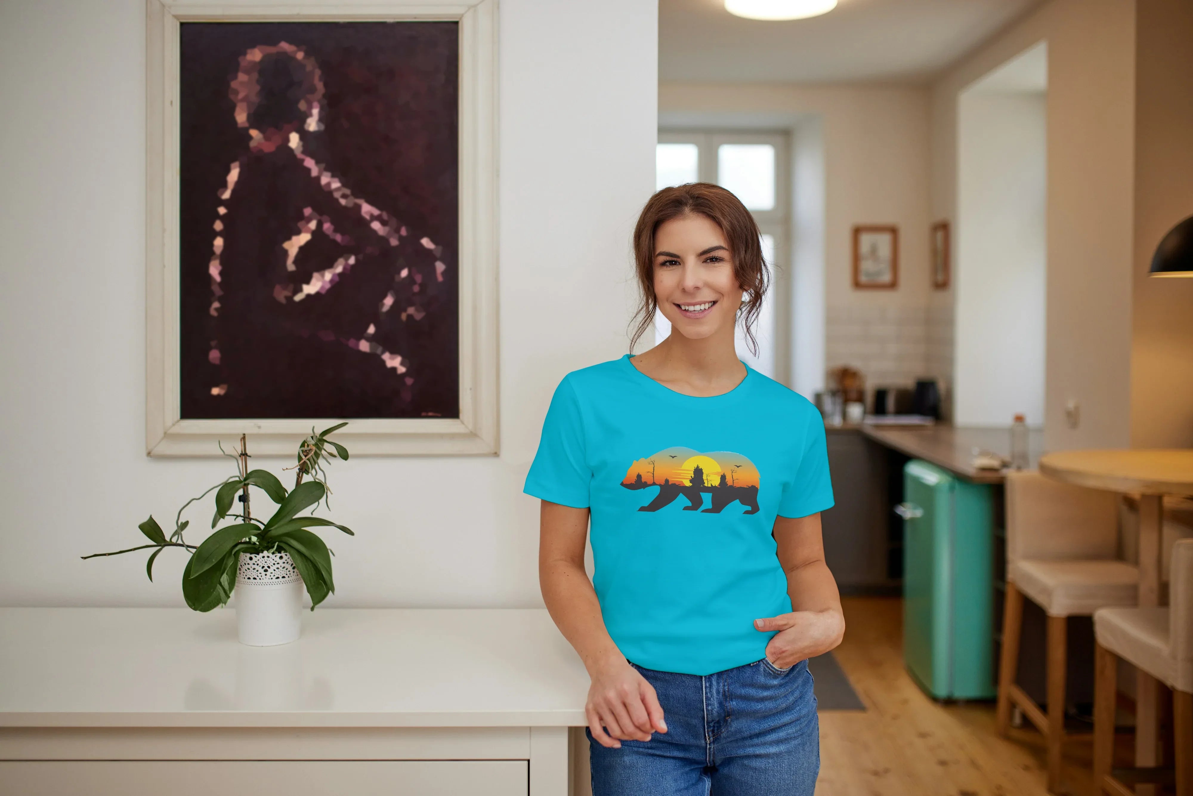 Travel Bear Graphic Classic T-Shirt for Women - Not So Suttle